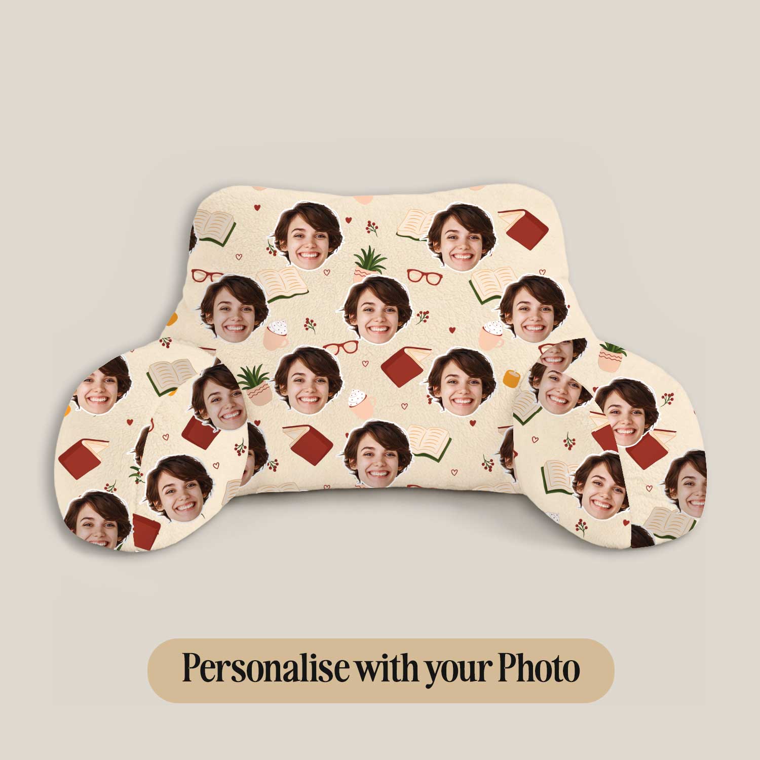 Personalised Bookworm Cuddle Cushion