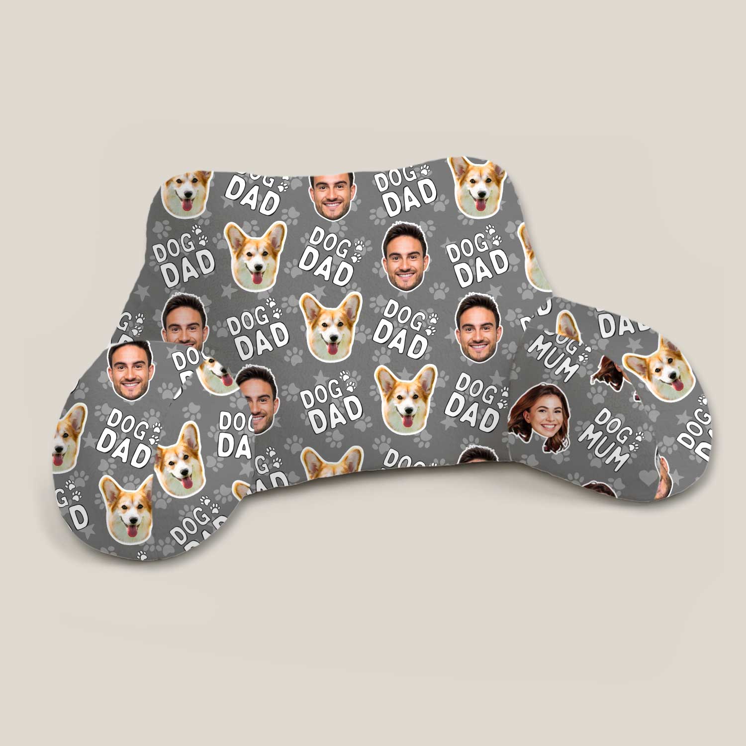 Personalised Dog Dad Cuddle Cushion