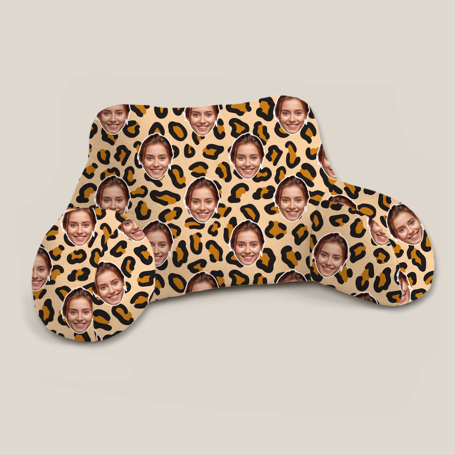 Personalised Leopard Print Cuddle Cushion