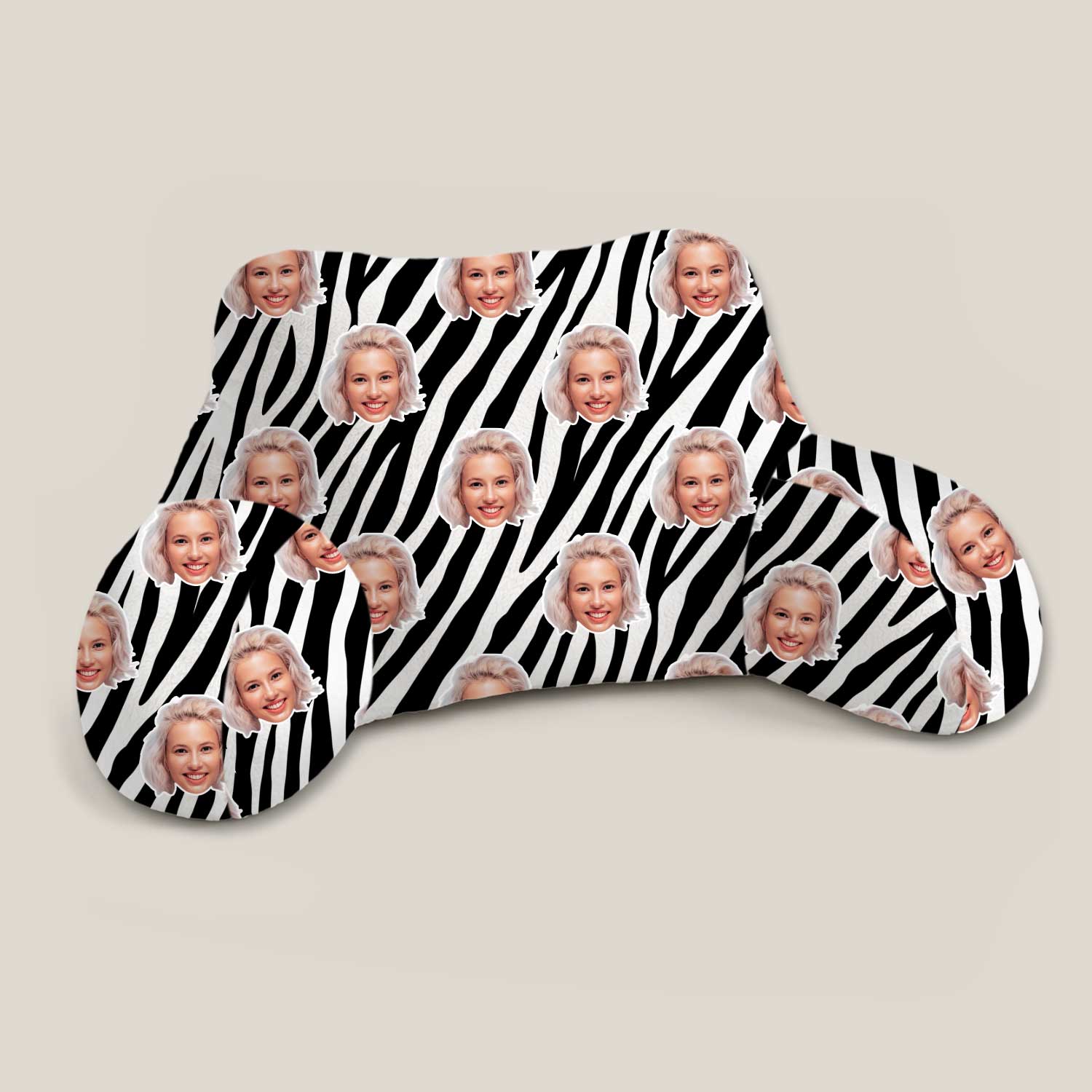 Personalised Zebra Print Cuddle Cushion