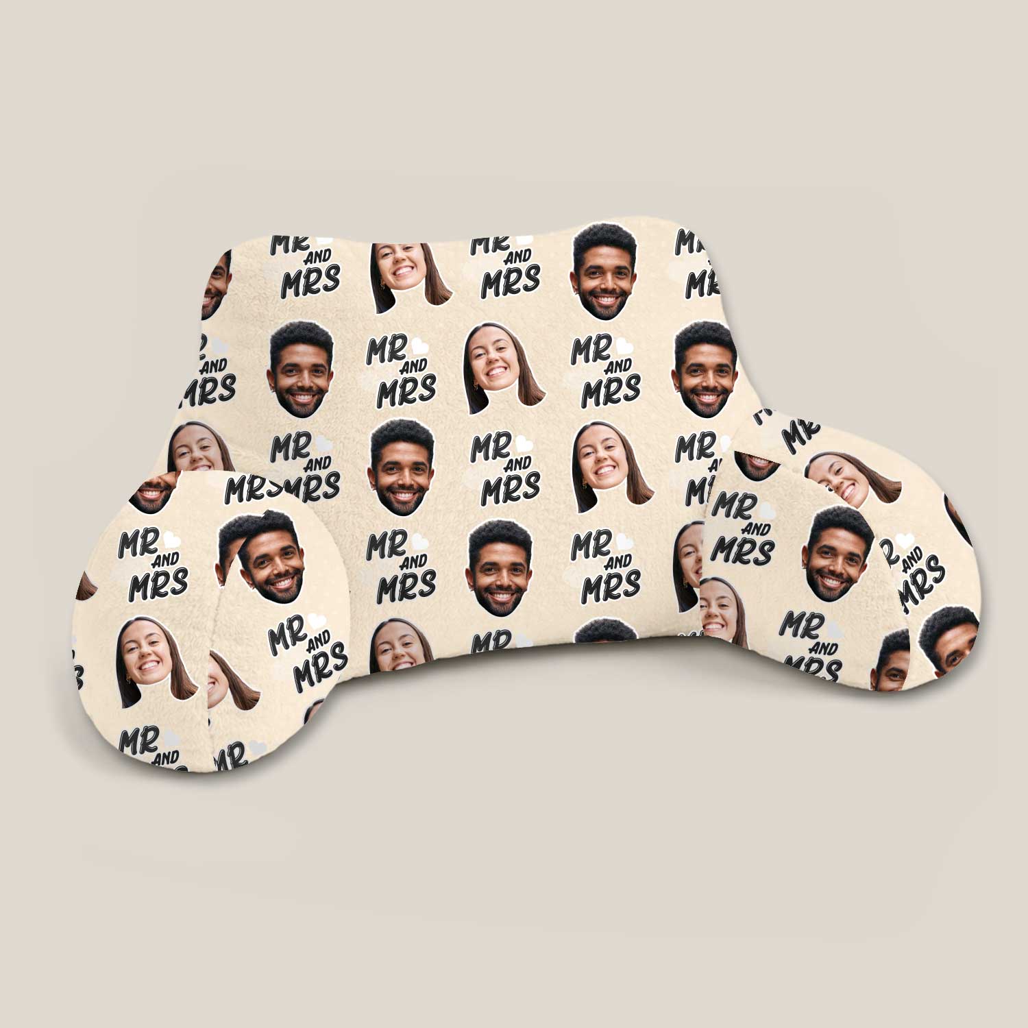 Personalised Mr & Mrs Cuddle Cushion