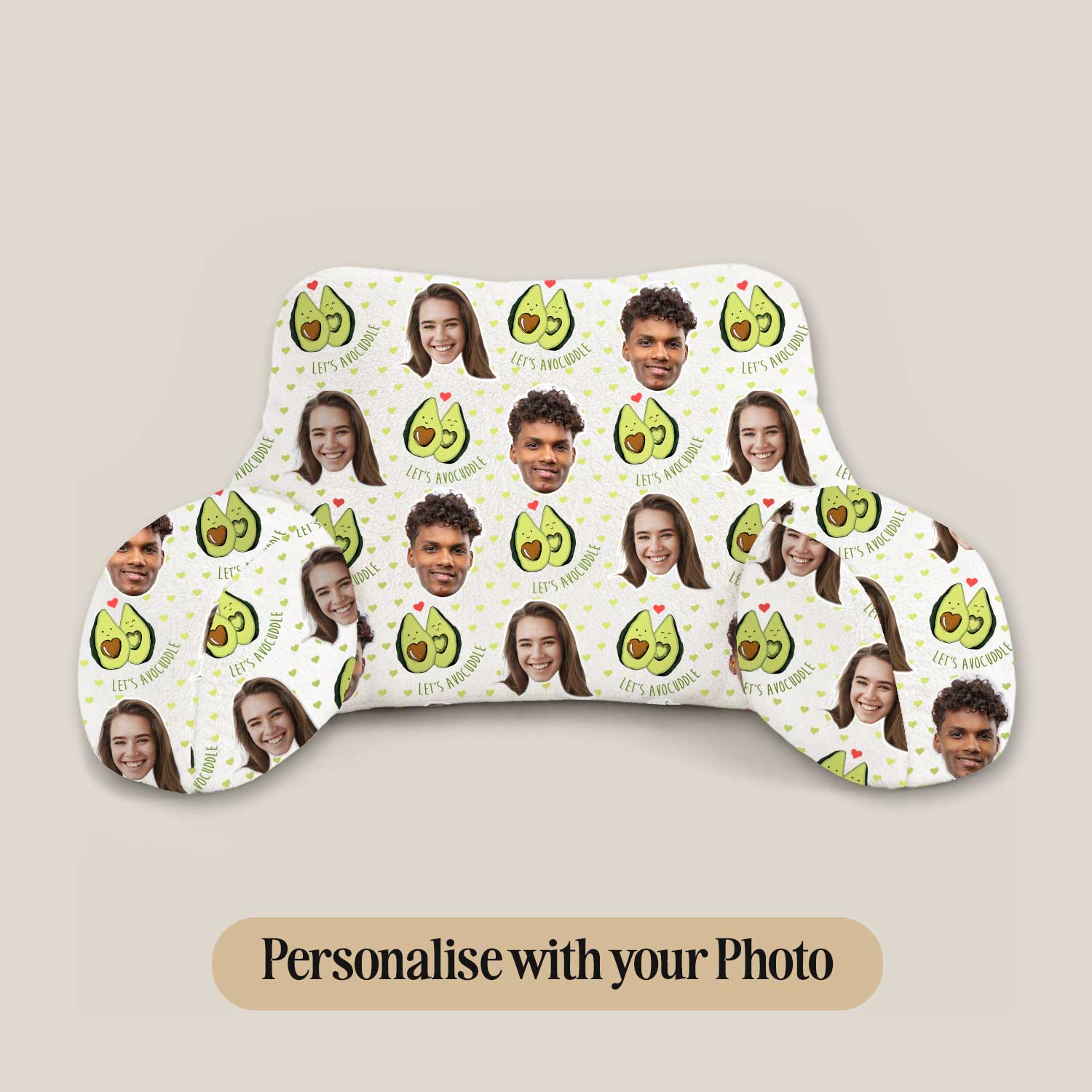 Personalised Let's Avocuddle Cuddle Cushion
