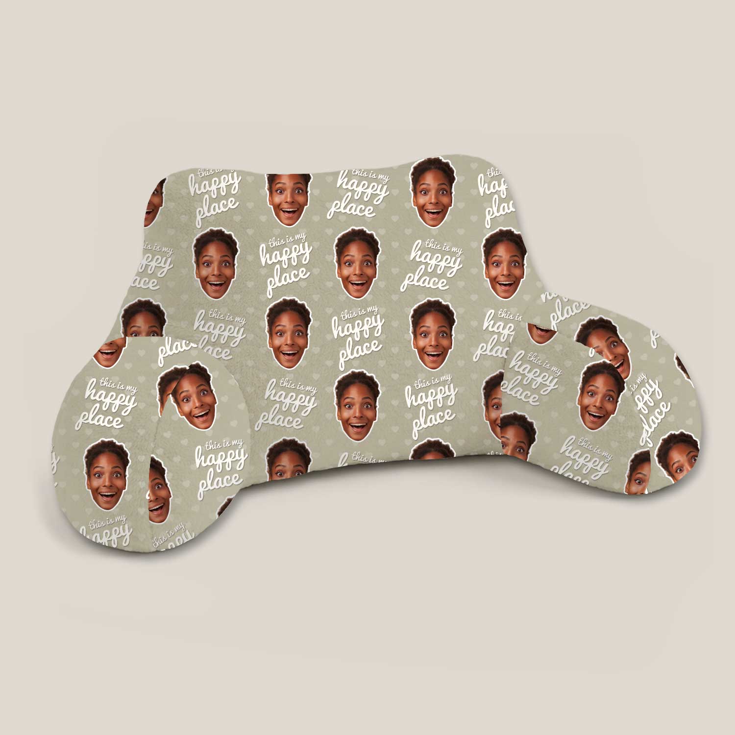 Personalised This Is My Happy Place Cuddle Cushion