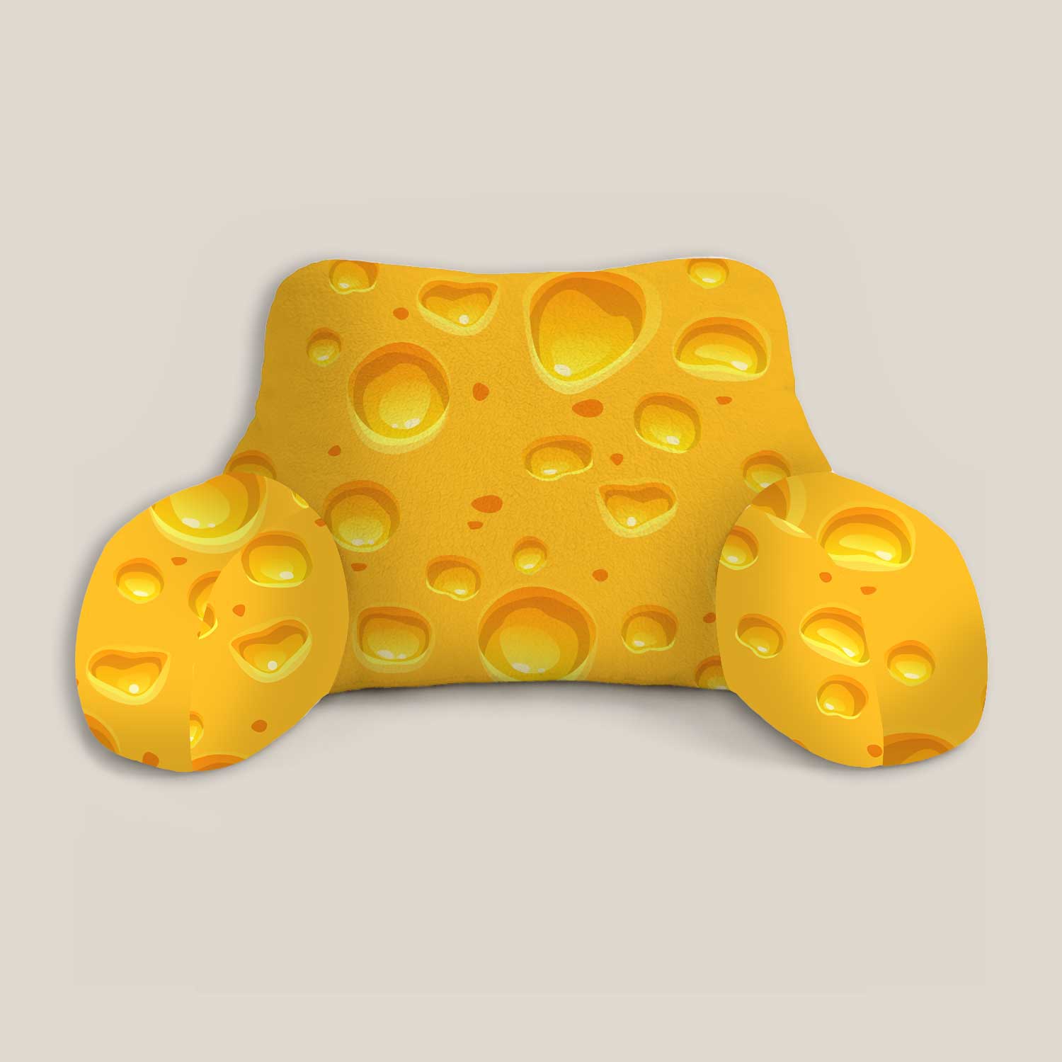 Adult Cheese Print Cuddle Cushion