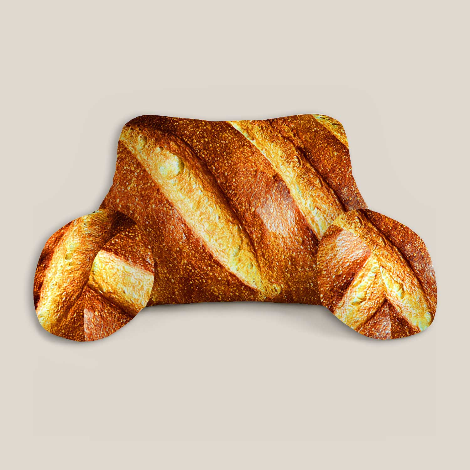 Adult Bread Loaf Print Cuddle Cushion