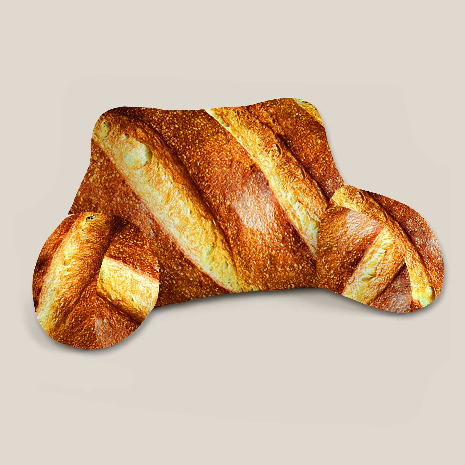 Adult Bread Loaf Print Cuddle Cushion