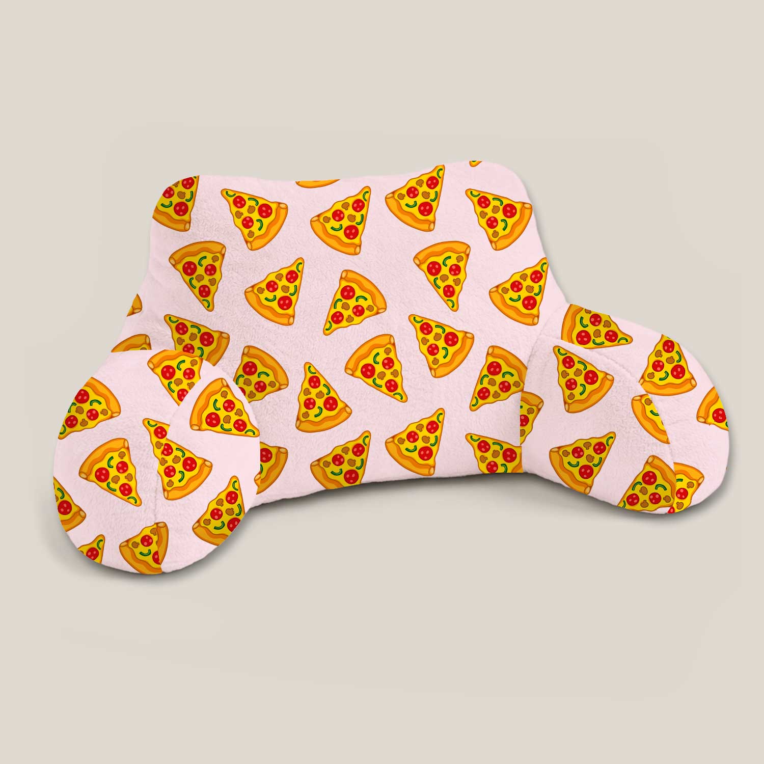 Adult Pizza Print Cuddle Cushion