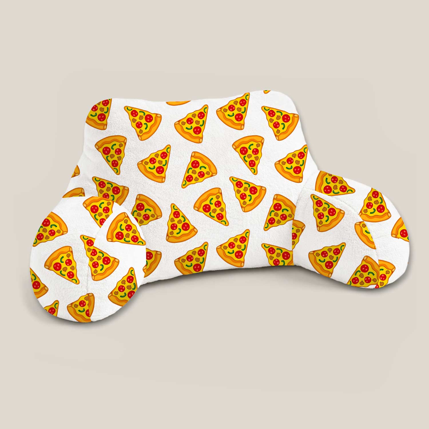 Adult Pizza Print Cuddle Cushion