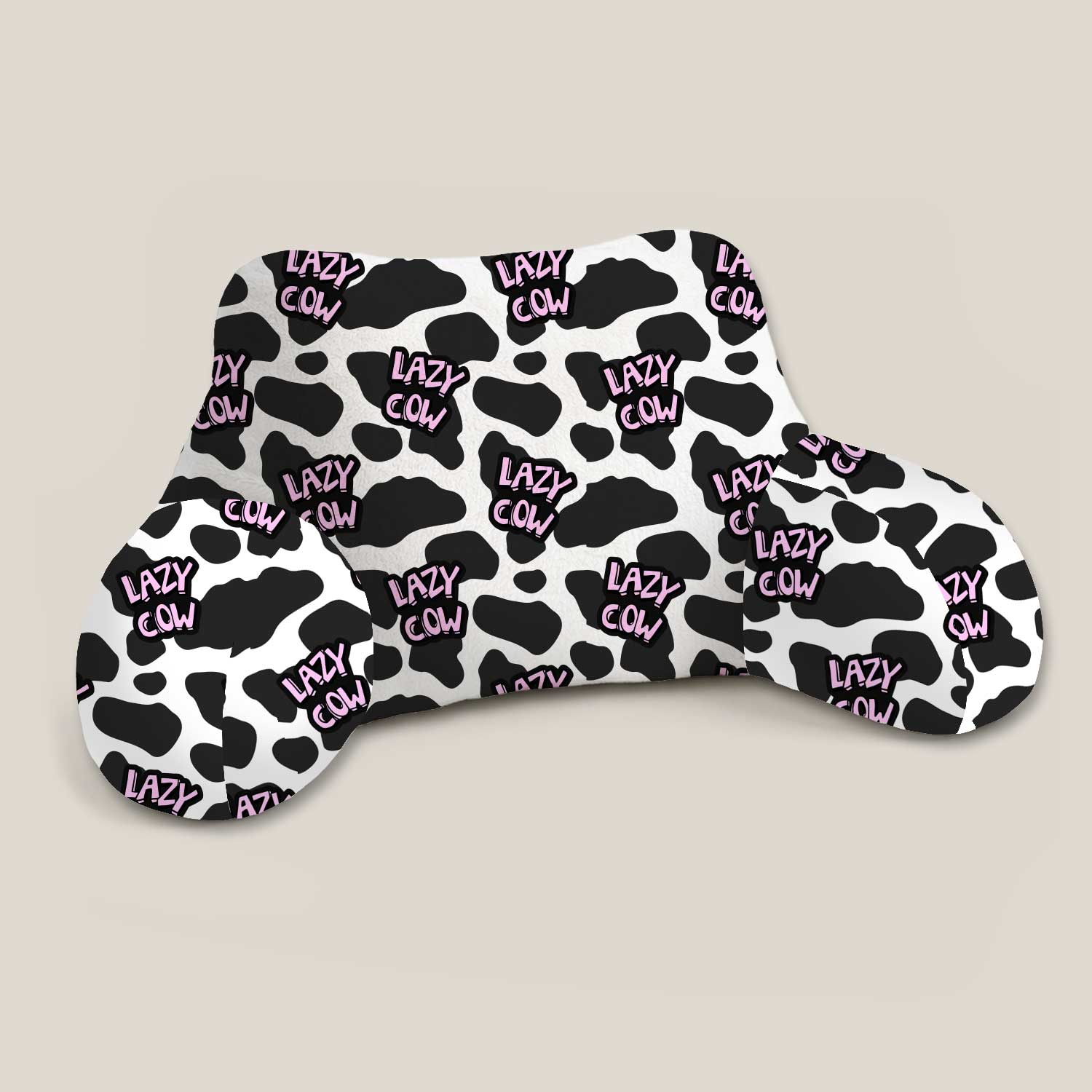 Adult Lazy Cow Print Cuddle Cushion