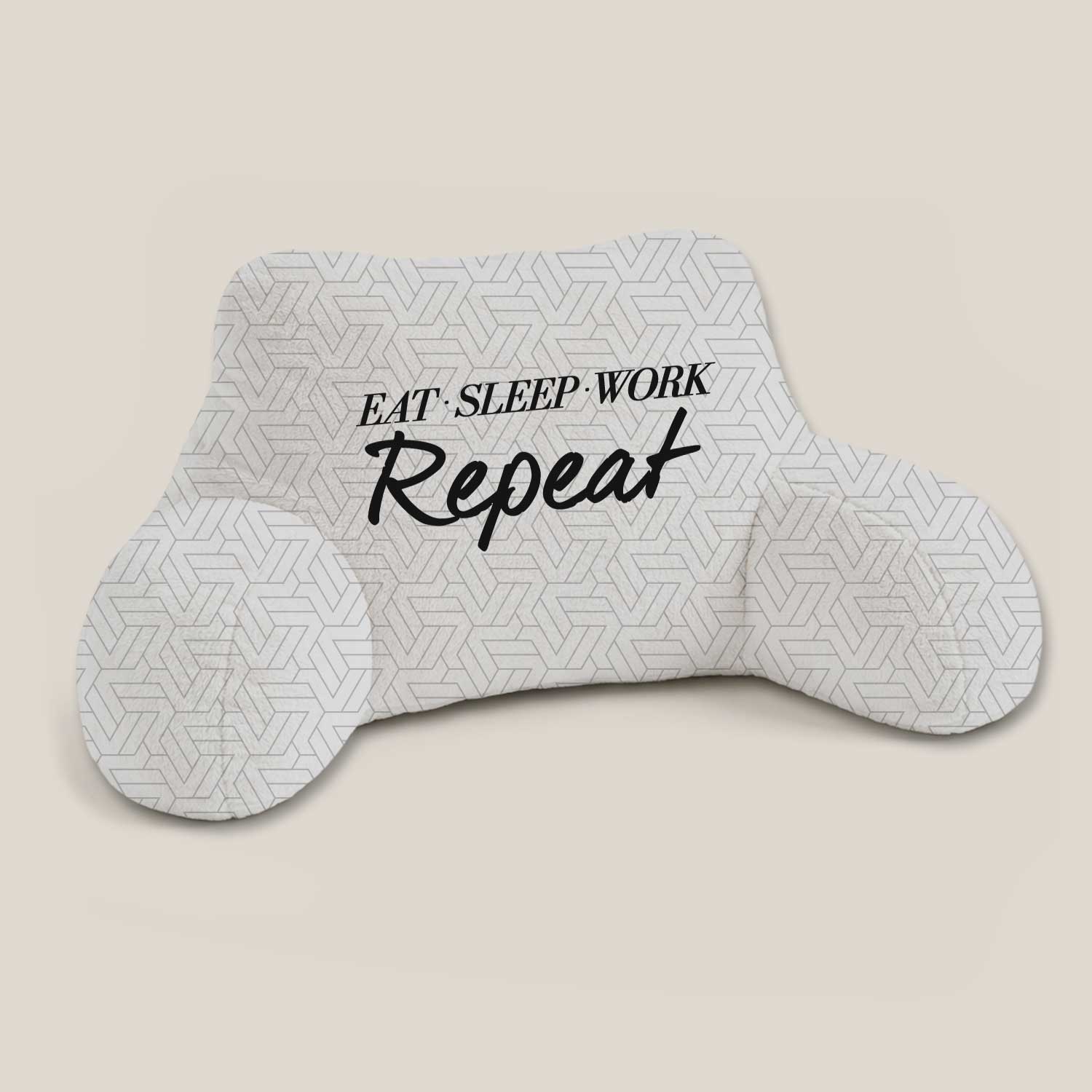 Adult Eat Sleep Work Repeat Print Cuddle Cushion