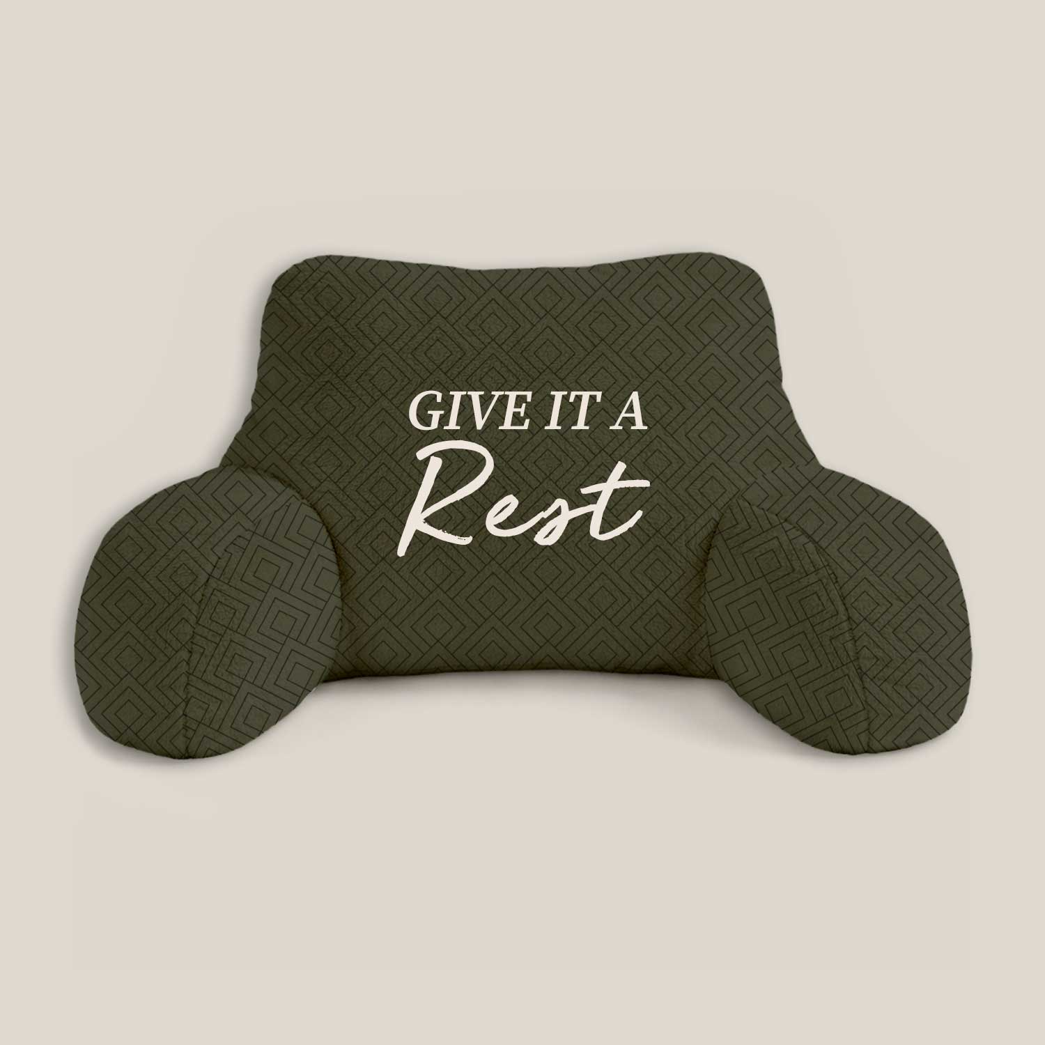 Adult Give it a Rest Print Cuddle Cushion