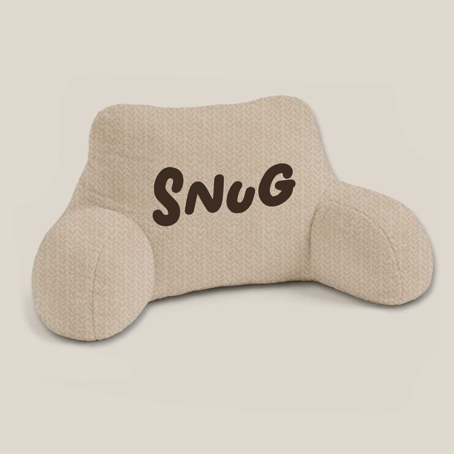 Adult Snug Grain Print Cuddle Cushion