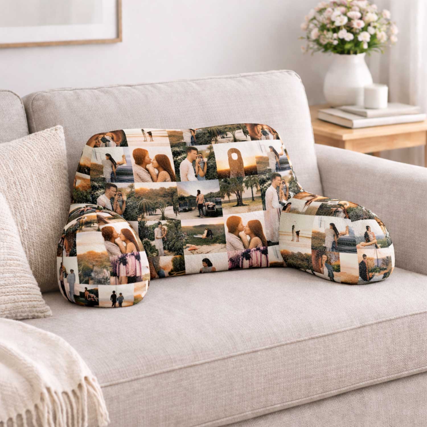 Personalised Photo Collage Cuddle Cushion