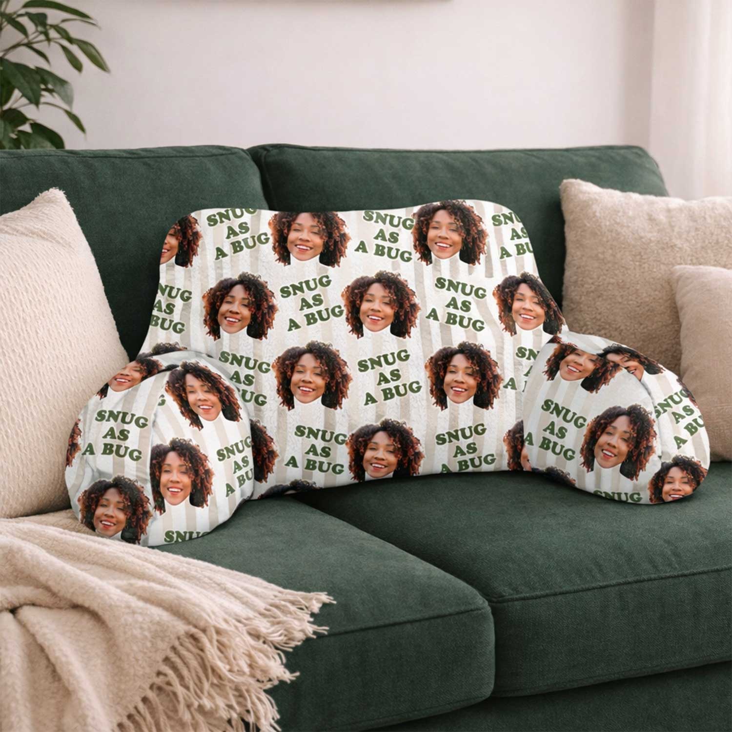 Personalised Snug As A Bug Cuddle Cushion