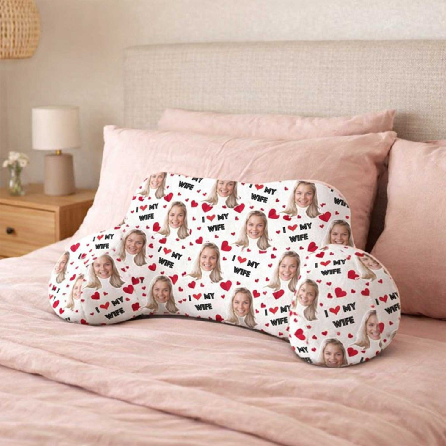Personalised I Love My Wife Cuddle Cushion