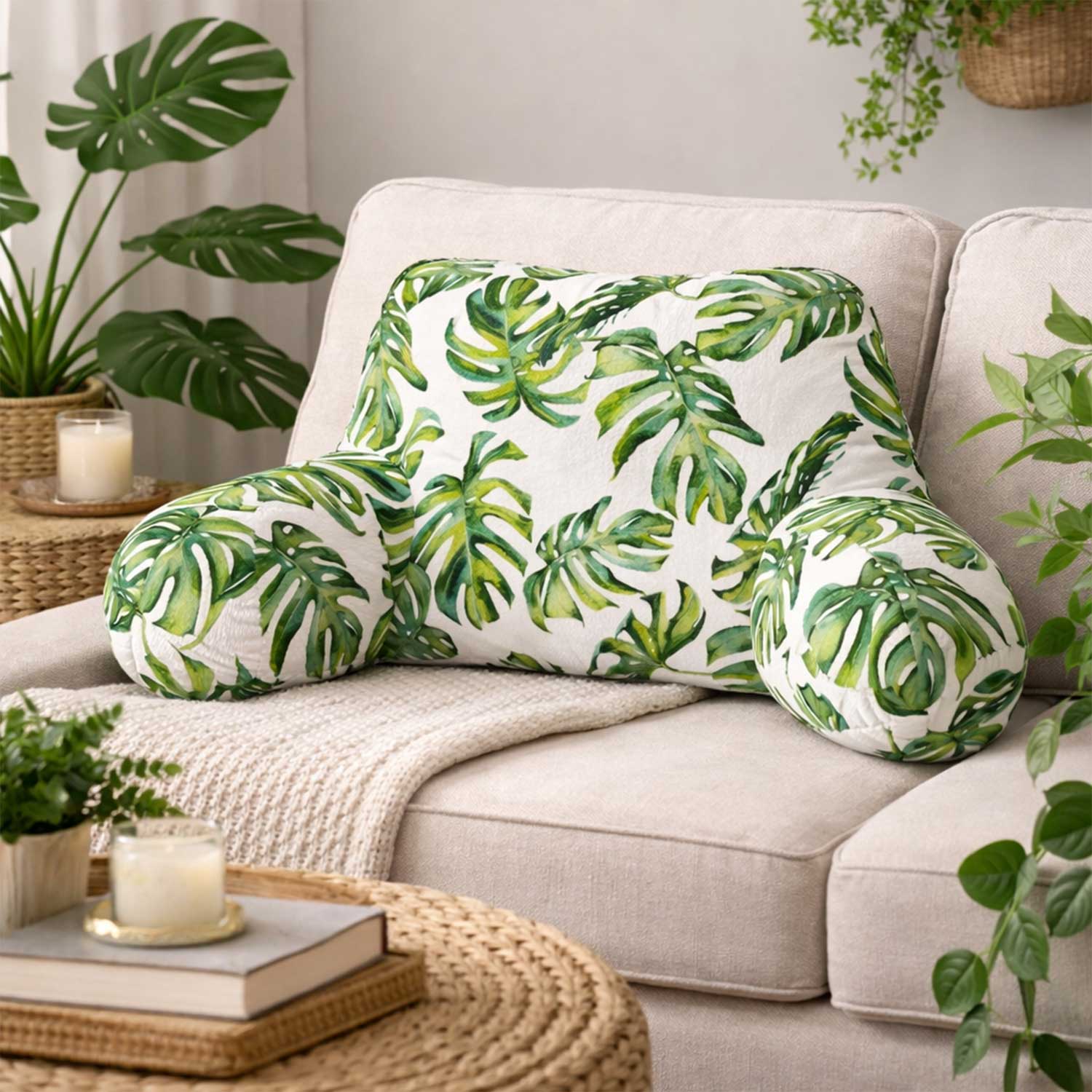 Adult Tropical Print Cuddle Cushion