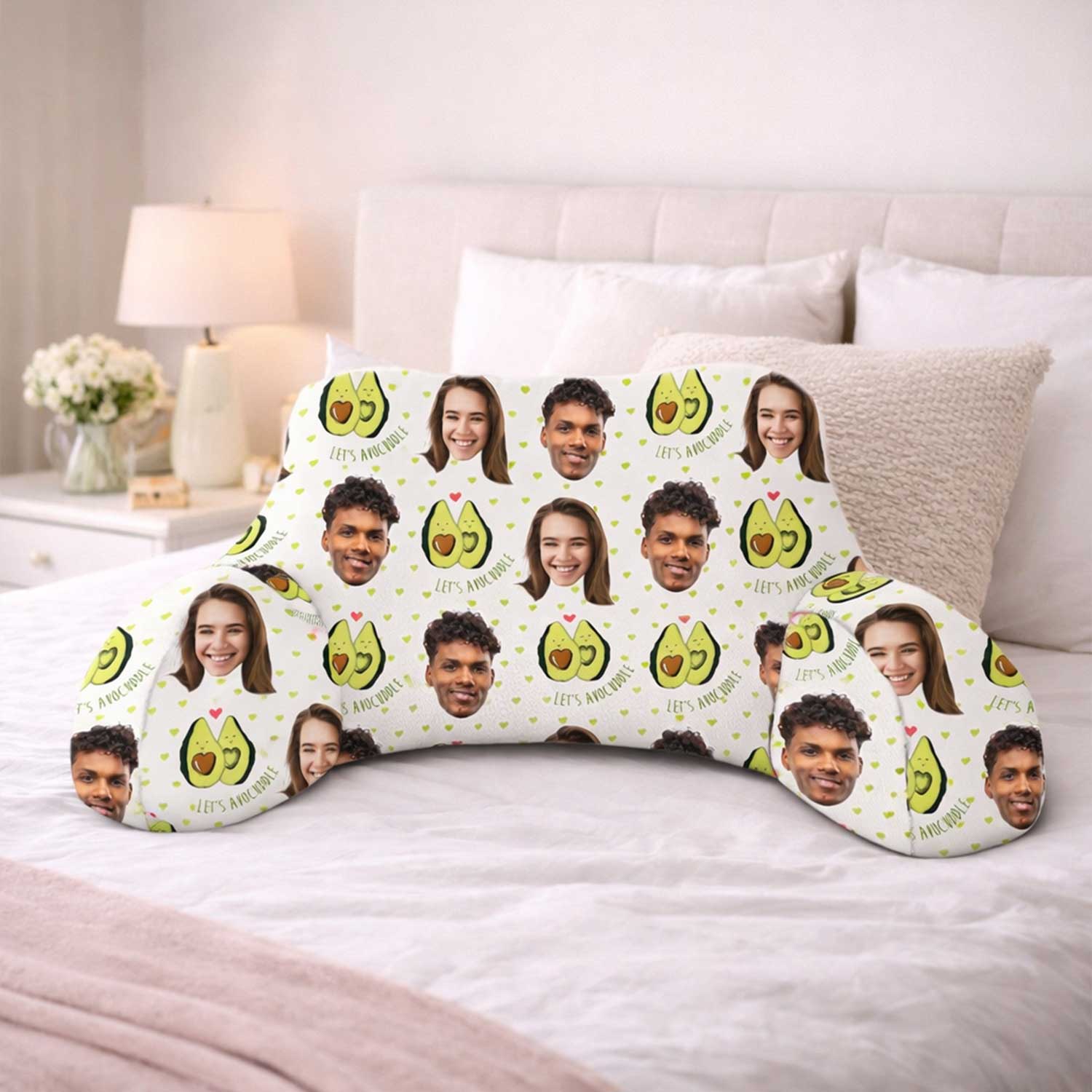 Personalised Let's Avocuddle Cuddle Cushion