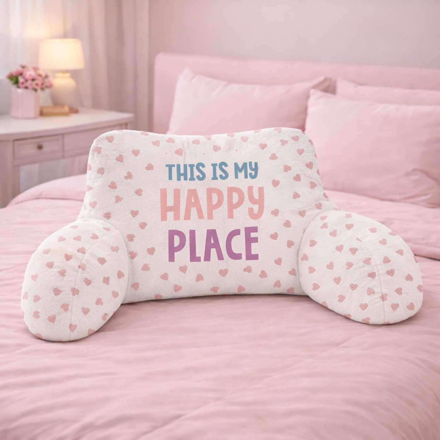 Adult This Is My Happy Place Print Cuddle Cushion