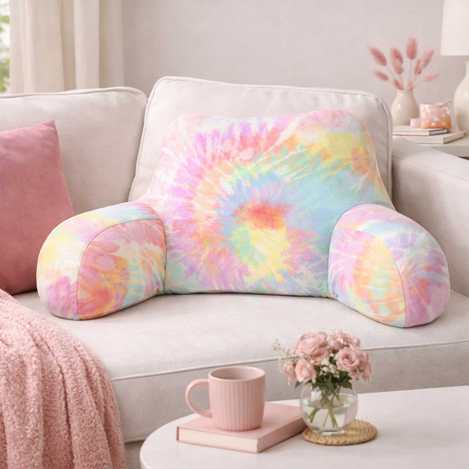 Adult Tie Dye Print Cuddle Cushion