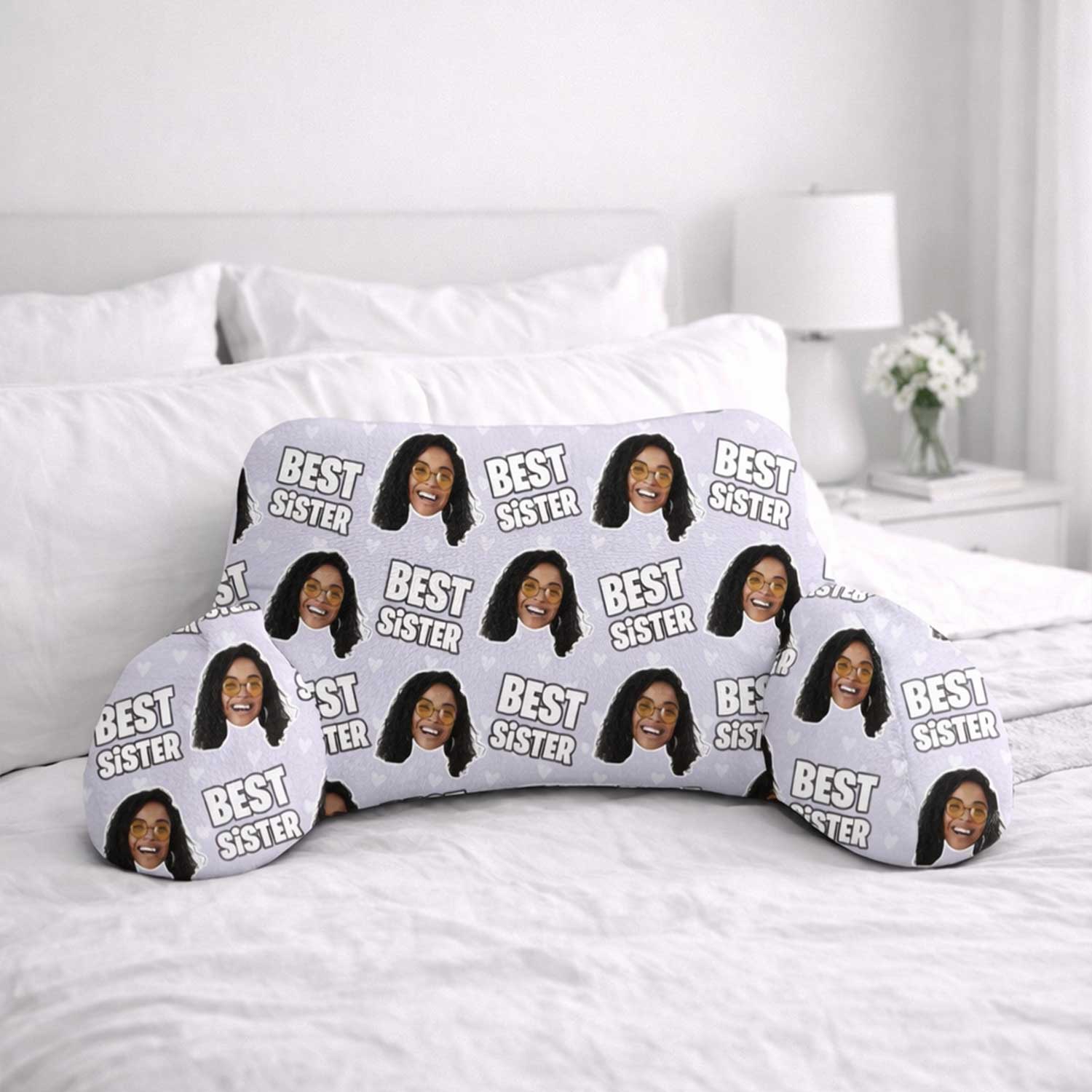 Personalised Best Sister Cuddle Cushion