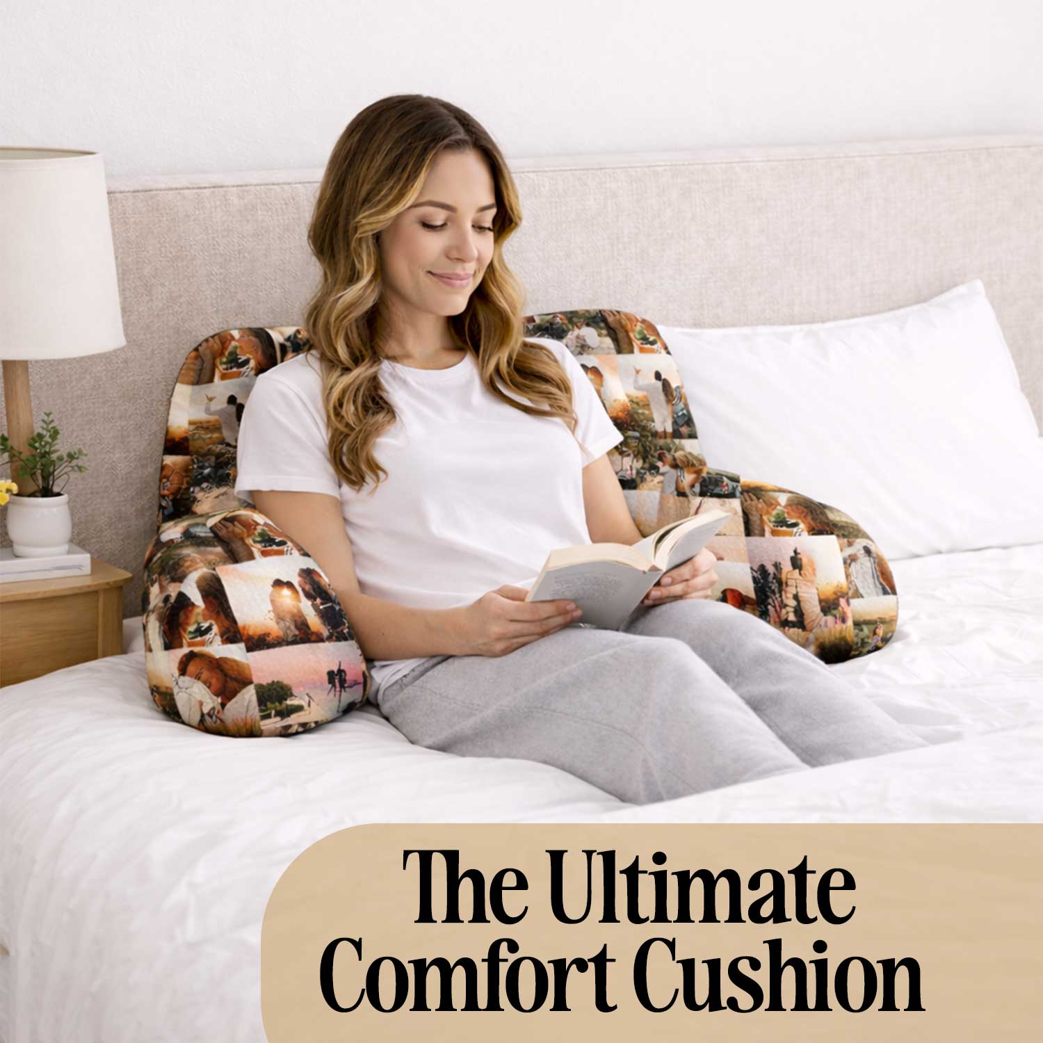 Personalised Photo Collage Cuddle Cushion
