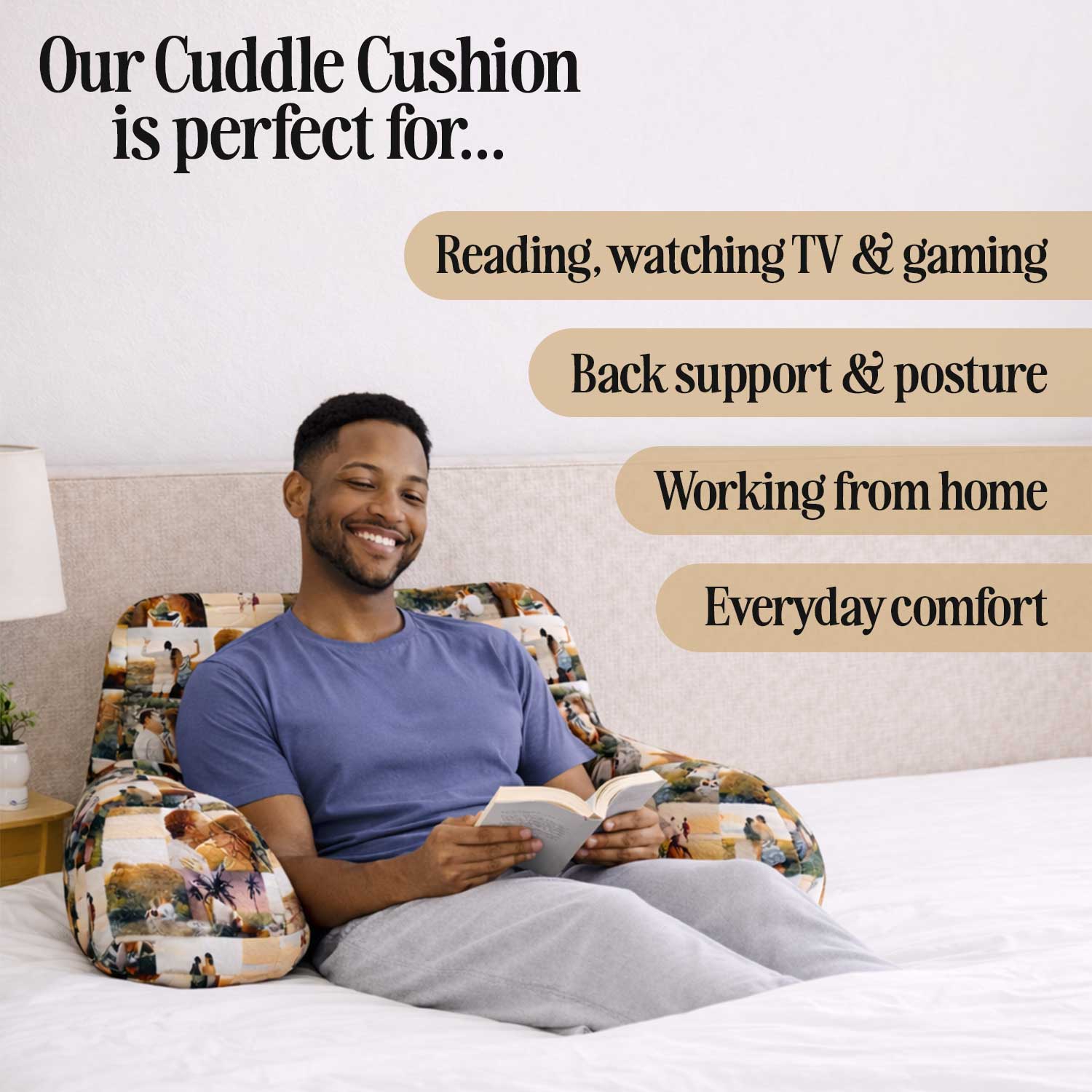 Personalised Photo Collage Cuddle Cushion