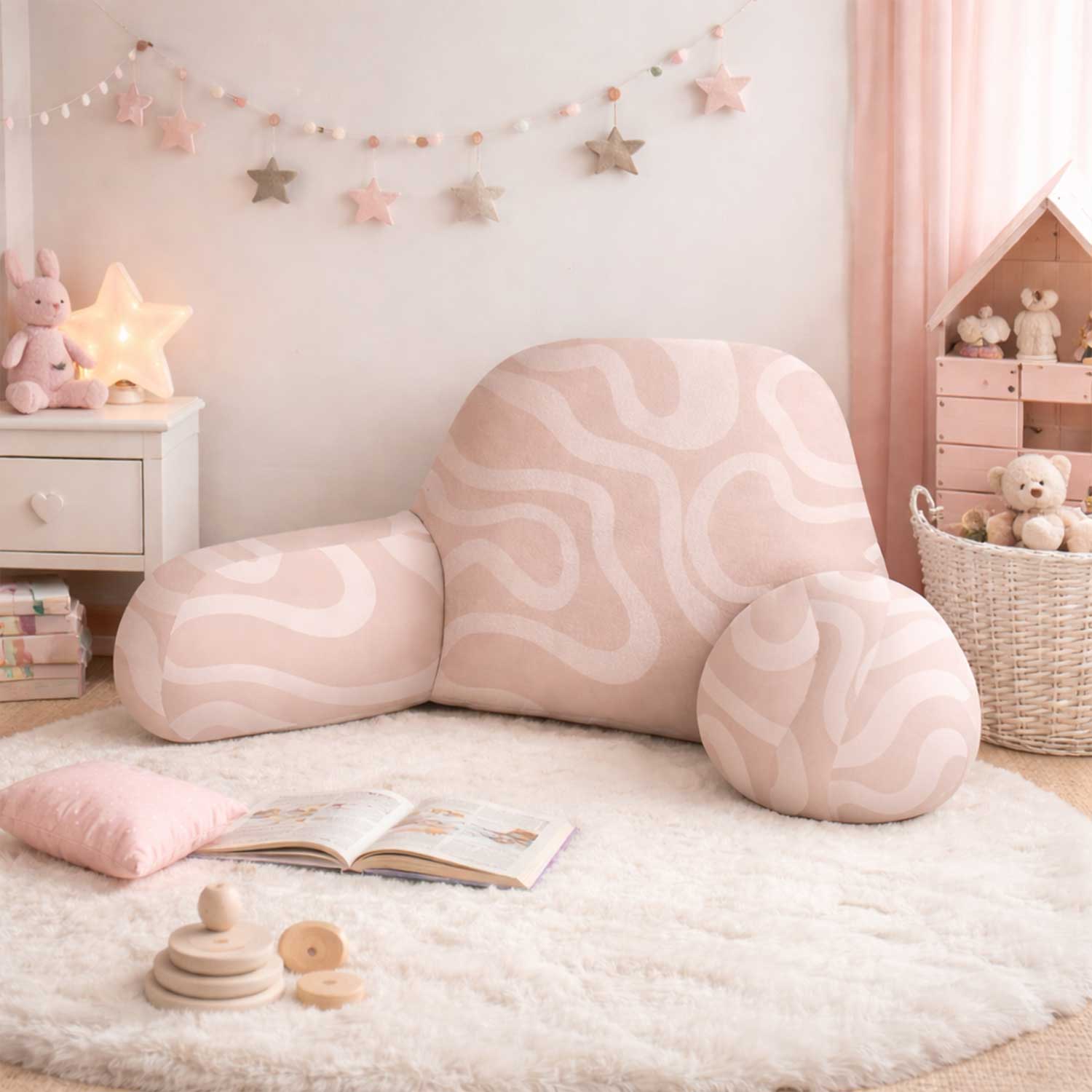 Kids Swirl Print Cuddle Cushion