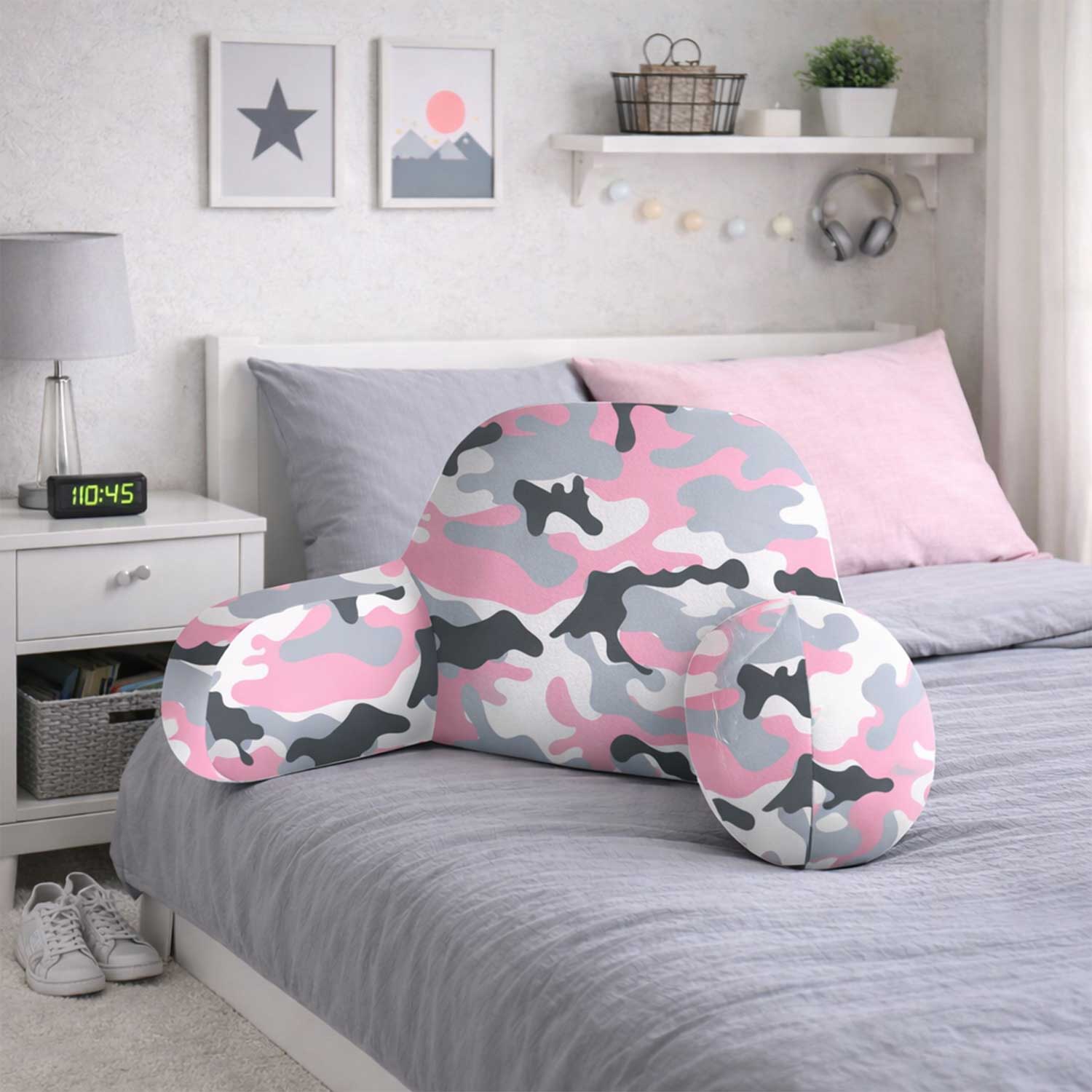 Kids Pink Camouflage Cuddle Cushion