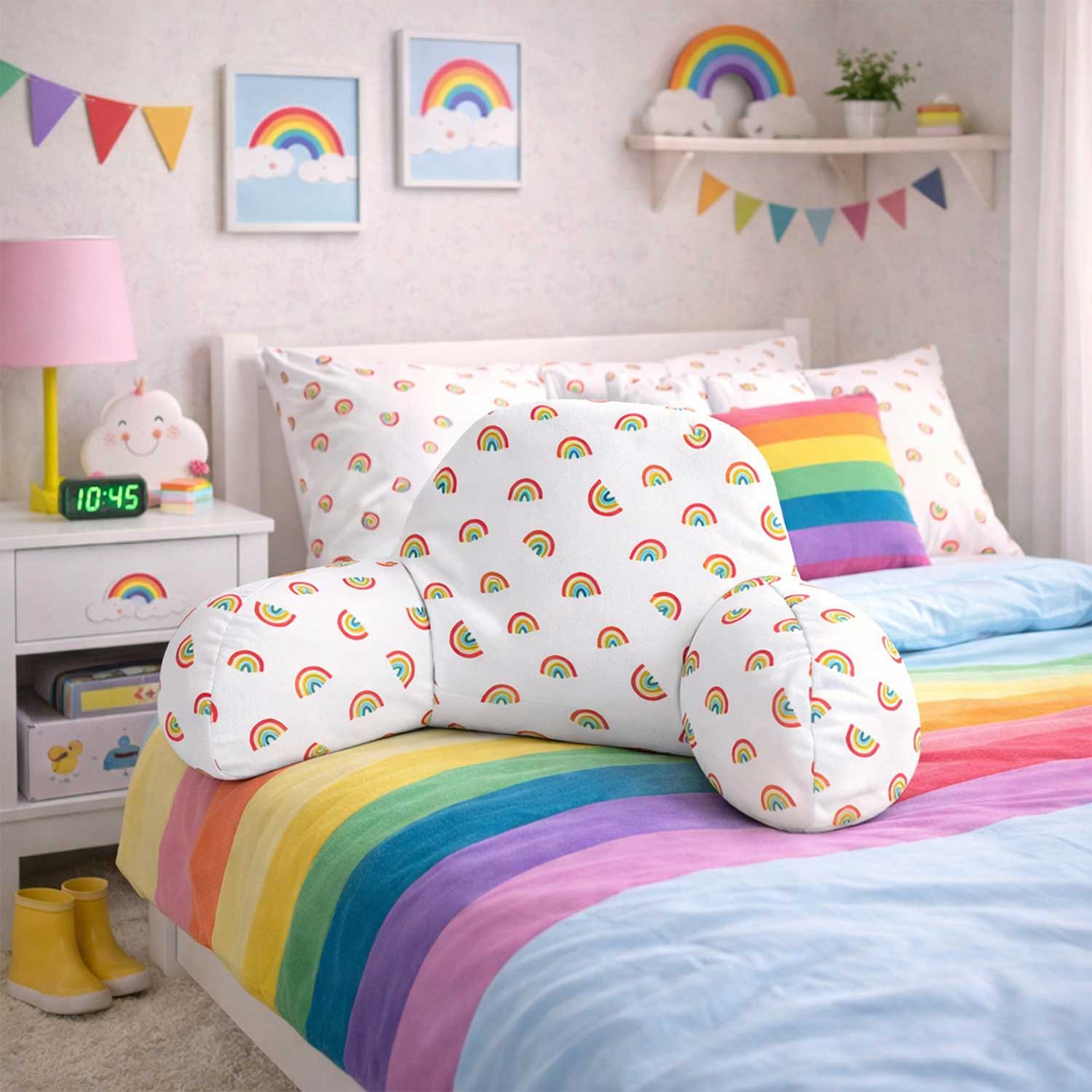 Kids Over the Rainbow Cuddle Cushion