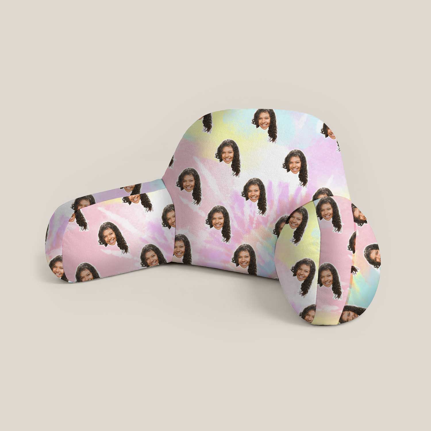 Personalised Kids Tie Dye Cuddle Cushion