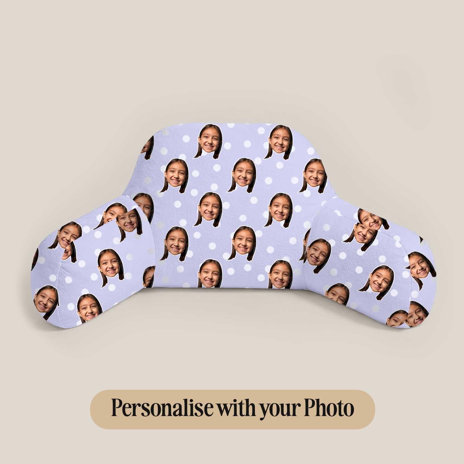 Personalised Kids Polka Dot Cuddle Cushion