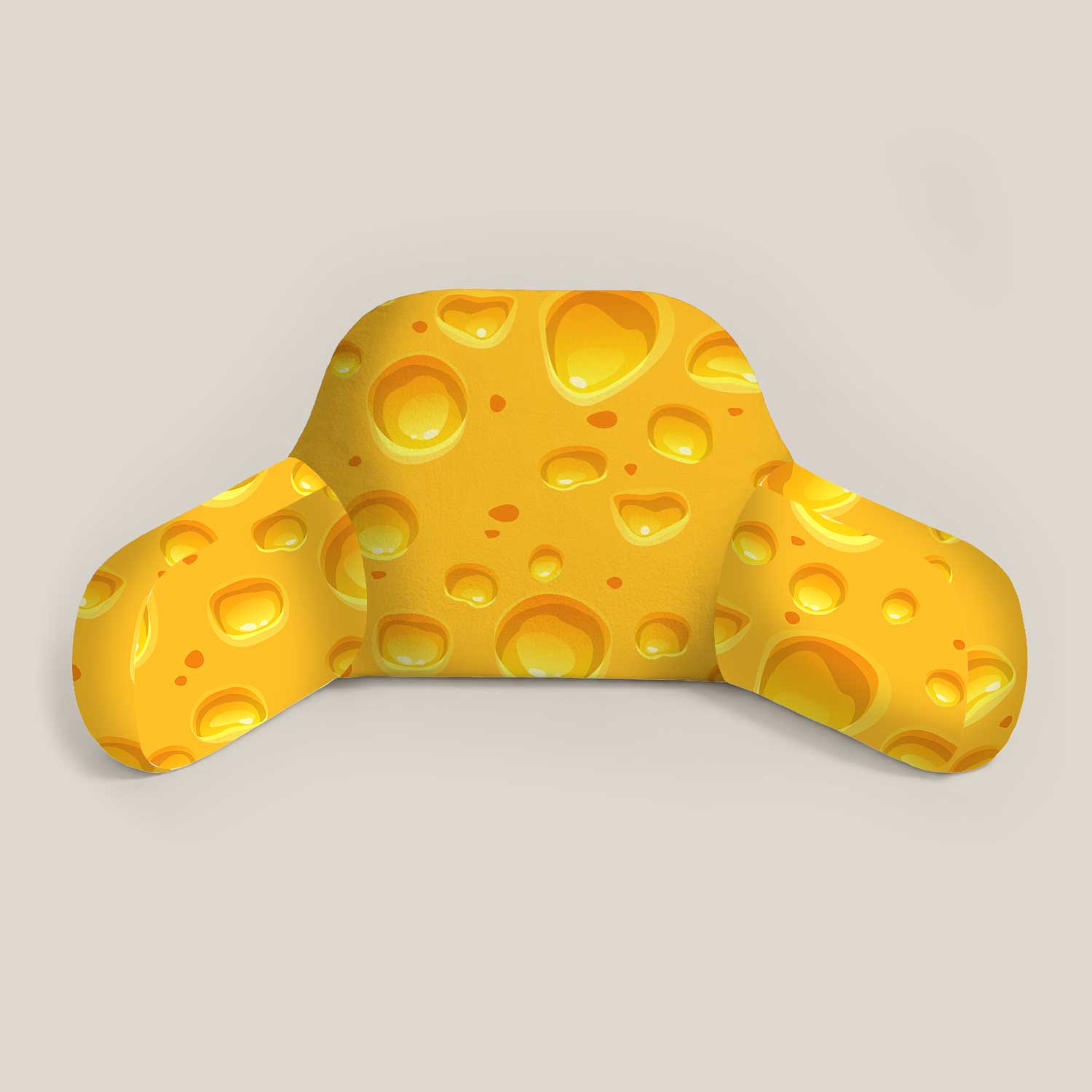 Kids Cheese Print Cuddle Cushion