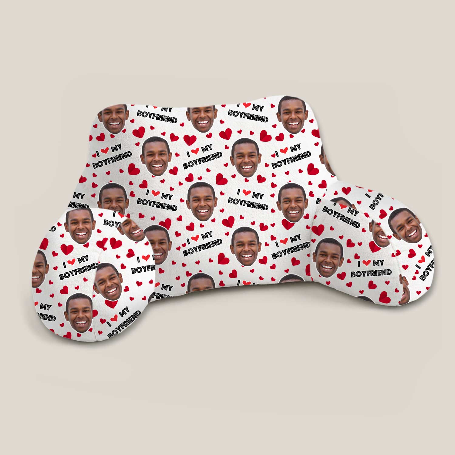 Personalised I Love My Boyfriend Cuddle Cushion
