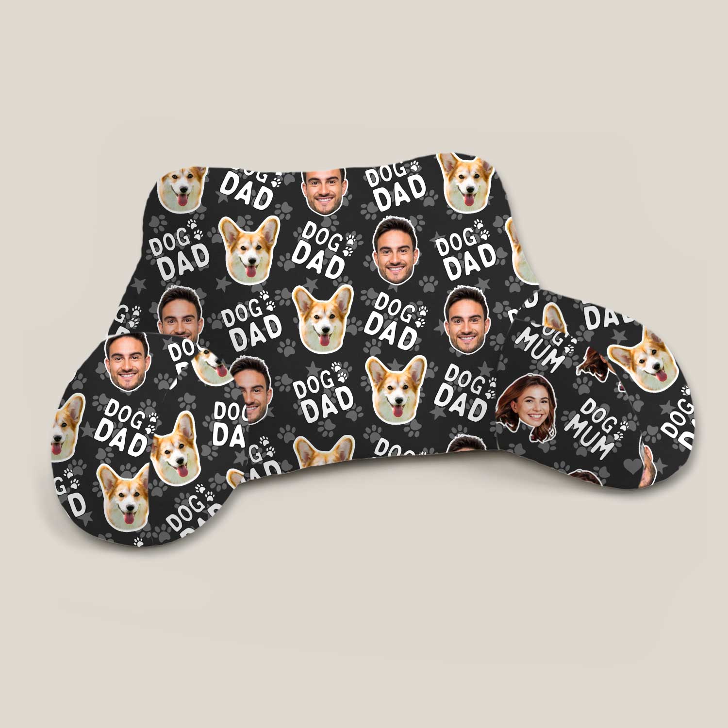 Personalised Dog Dad Cuddle Cushion