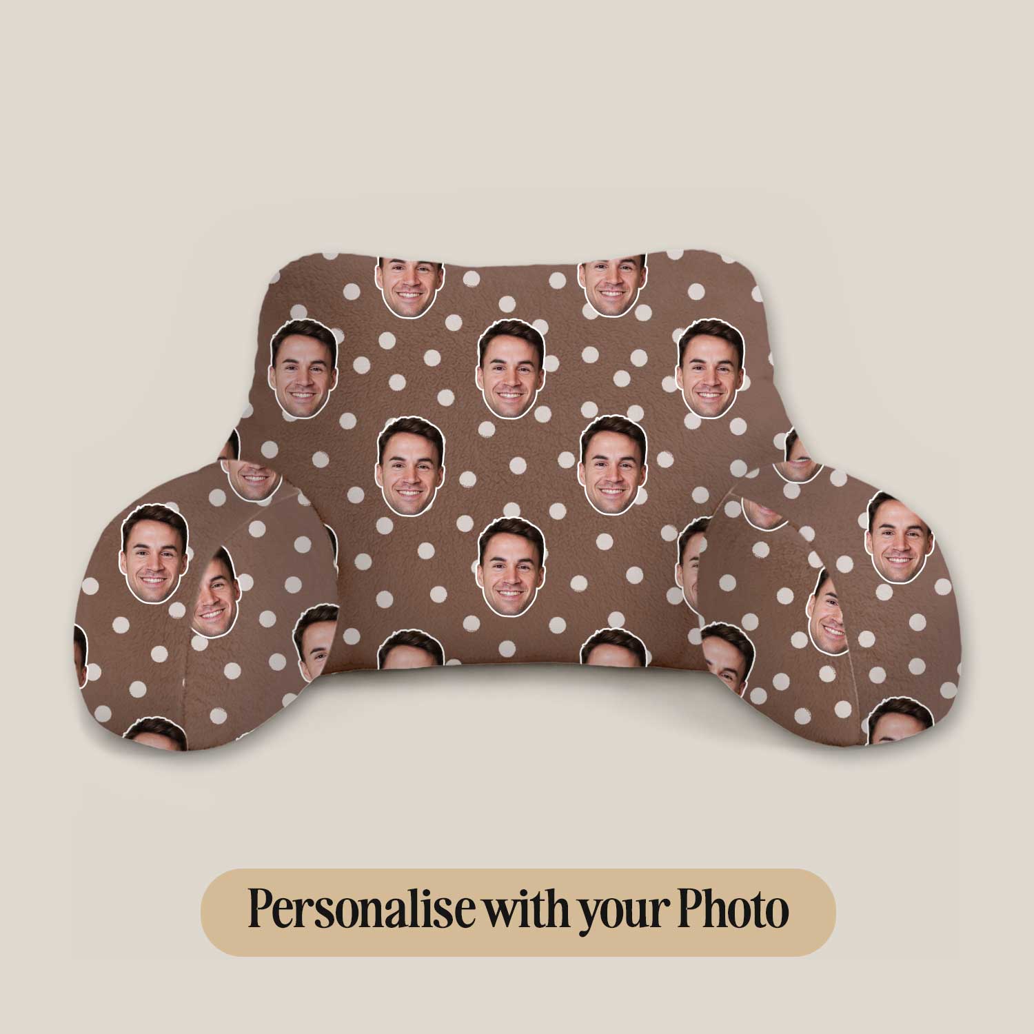 Personalised Polka Dot Cuddle Cushion