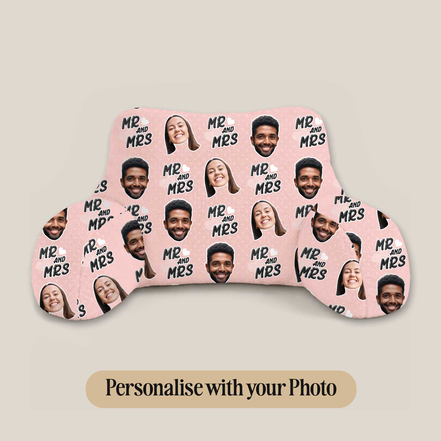 Personalised Mr & Mrs Cuddle Cushion