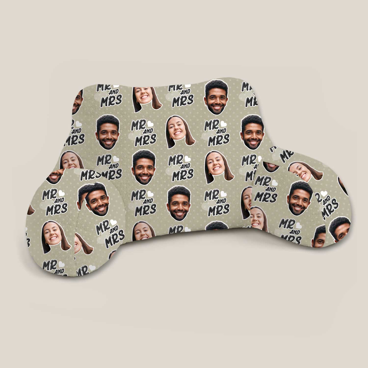 Personalised Mr & Mrs Cuddle Cushion