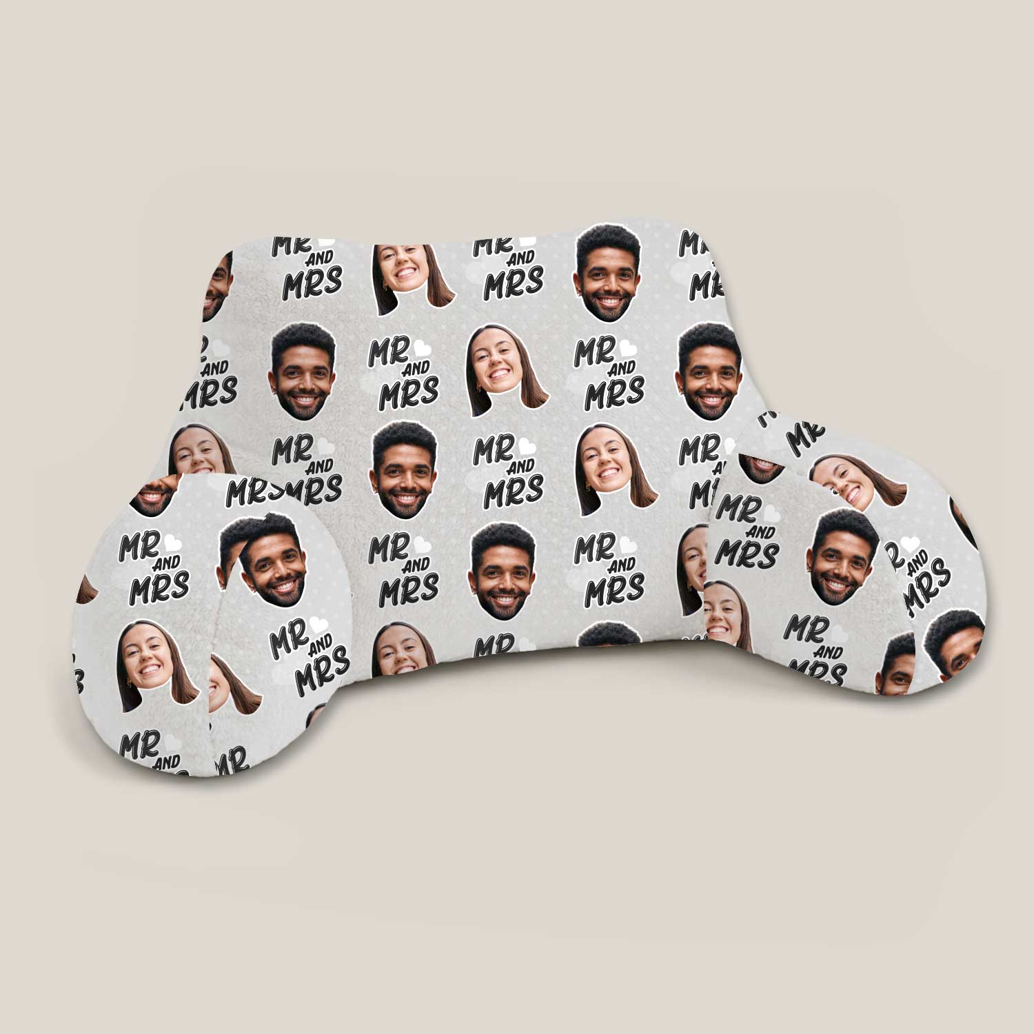 Personalised Mr & Mrs Cuddle Cushion