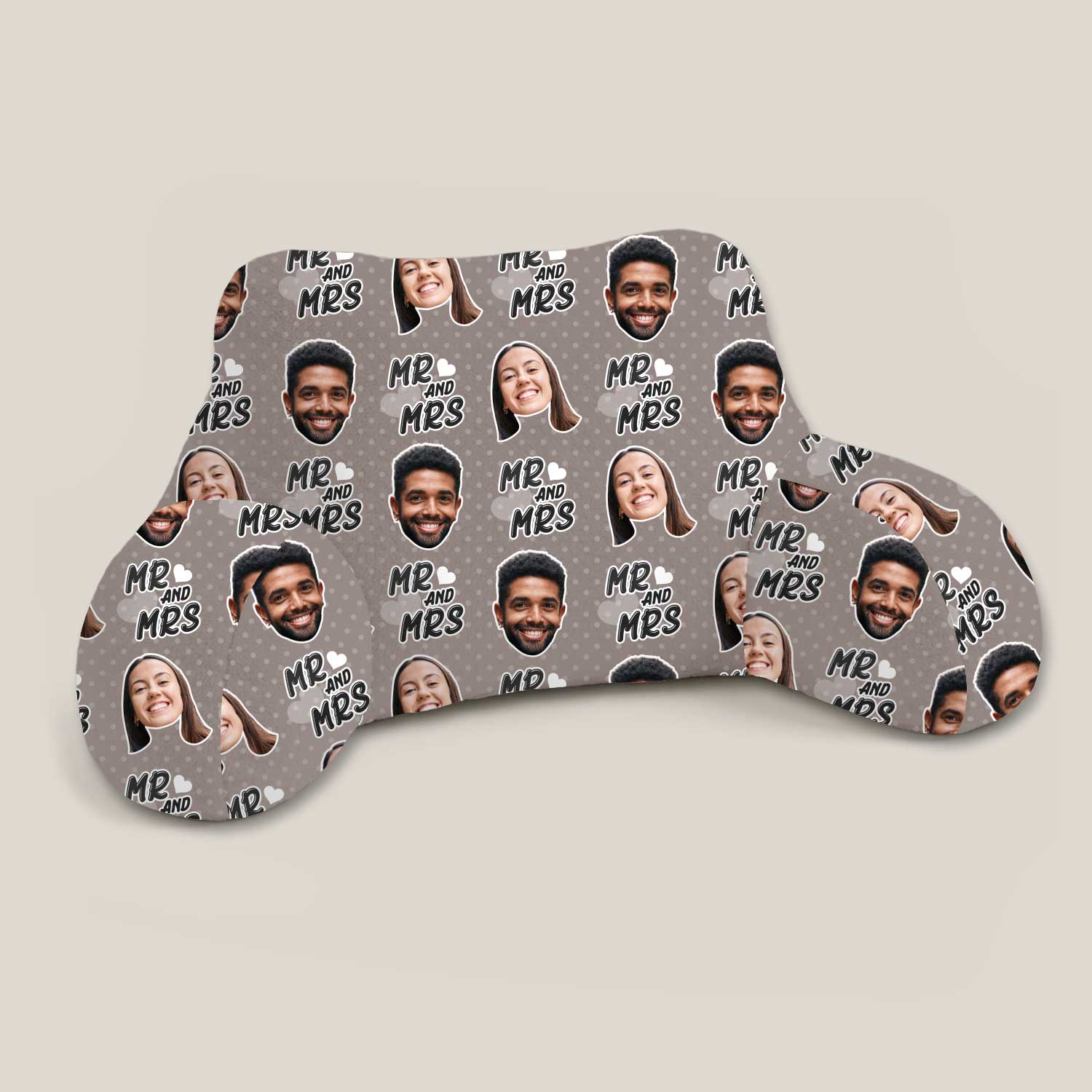 Personalised Mr & Mrs Cuddle Cushion