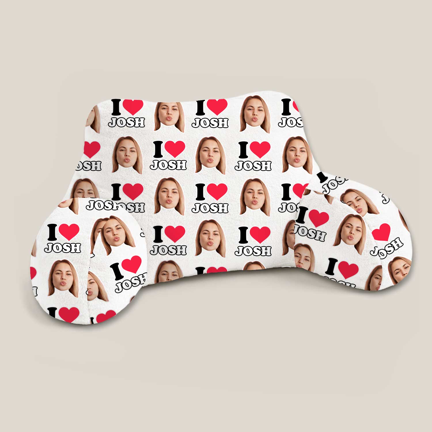 Personalised I Heart [Name] Cuddle Cushion