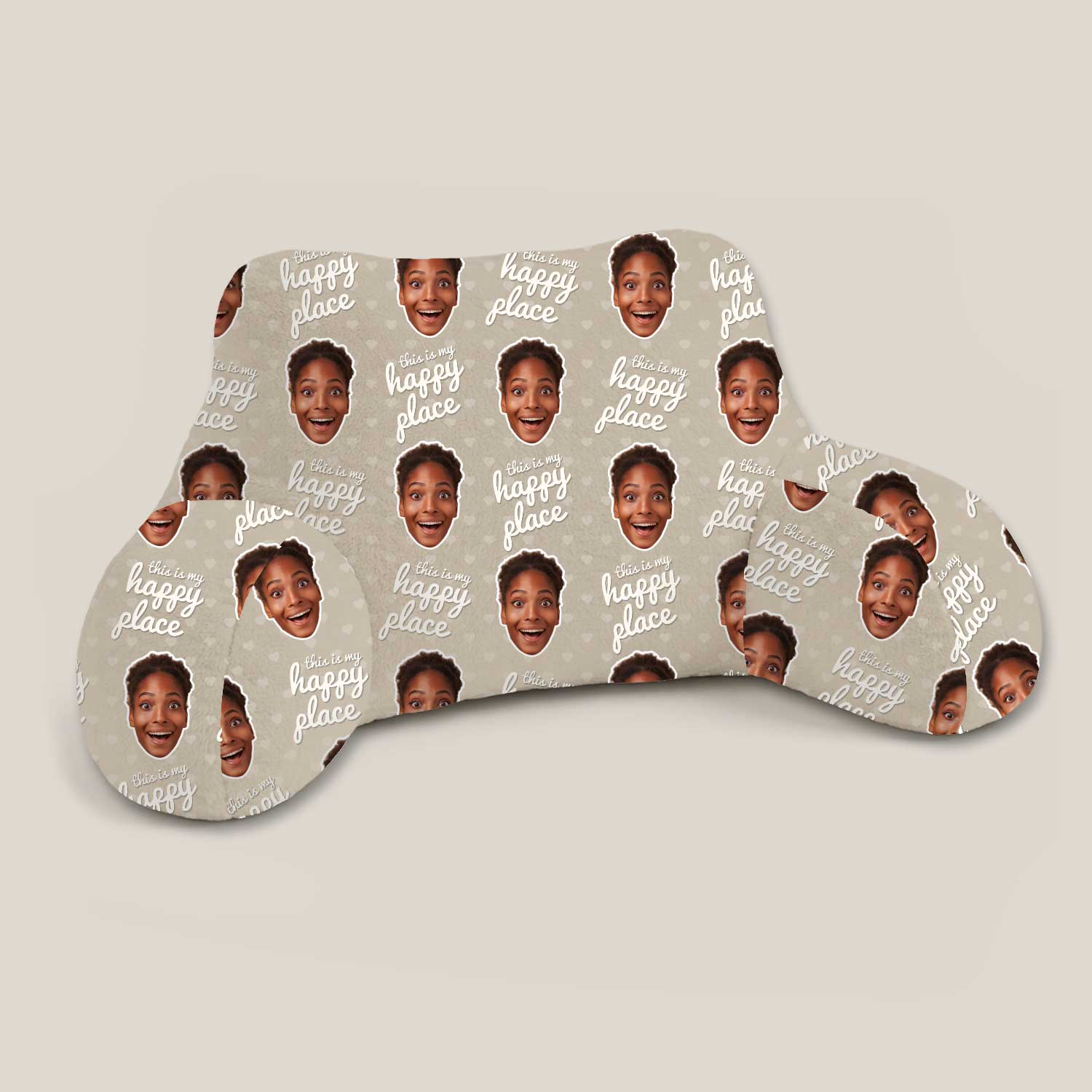 Personalised This Is My Happy Place Cuddle Cushion