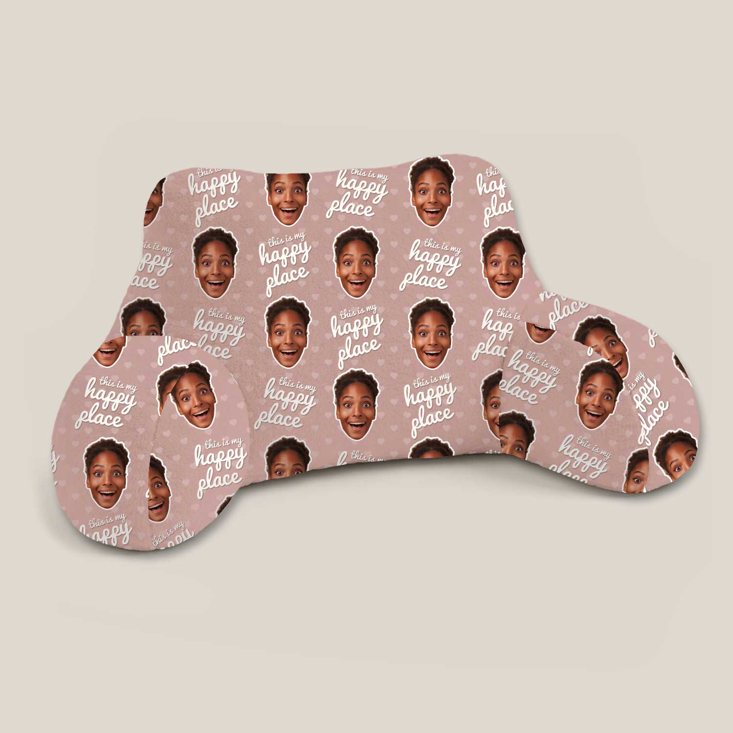 Personalised This Is My Happy Place Cuddle Cushion