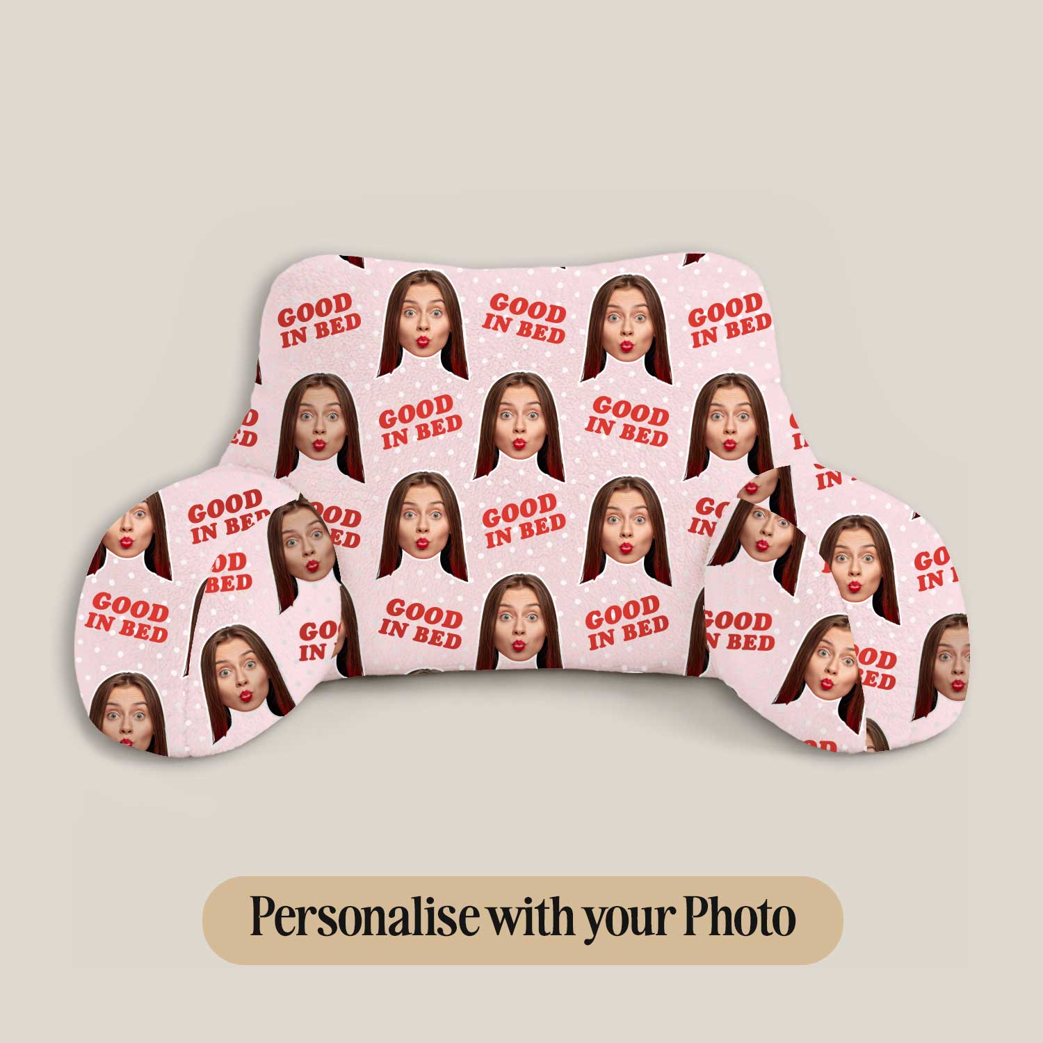 Personalised Good In Bed Cuddle Cushion
