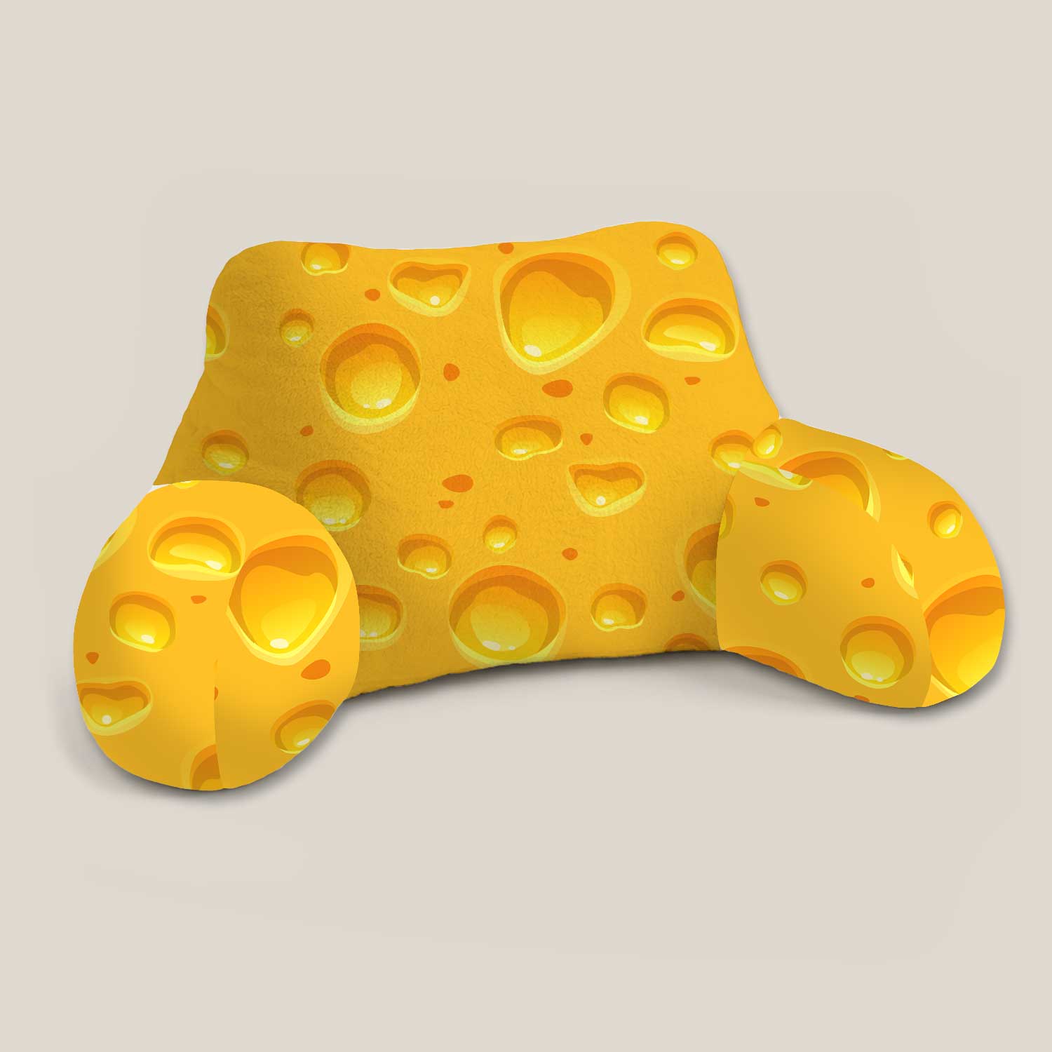 Adult Cheese Print Cuddle Cushion