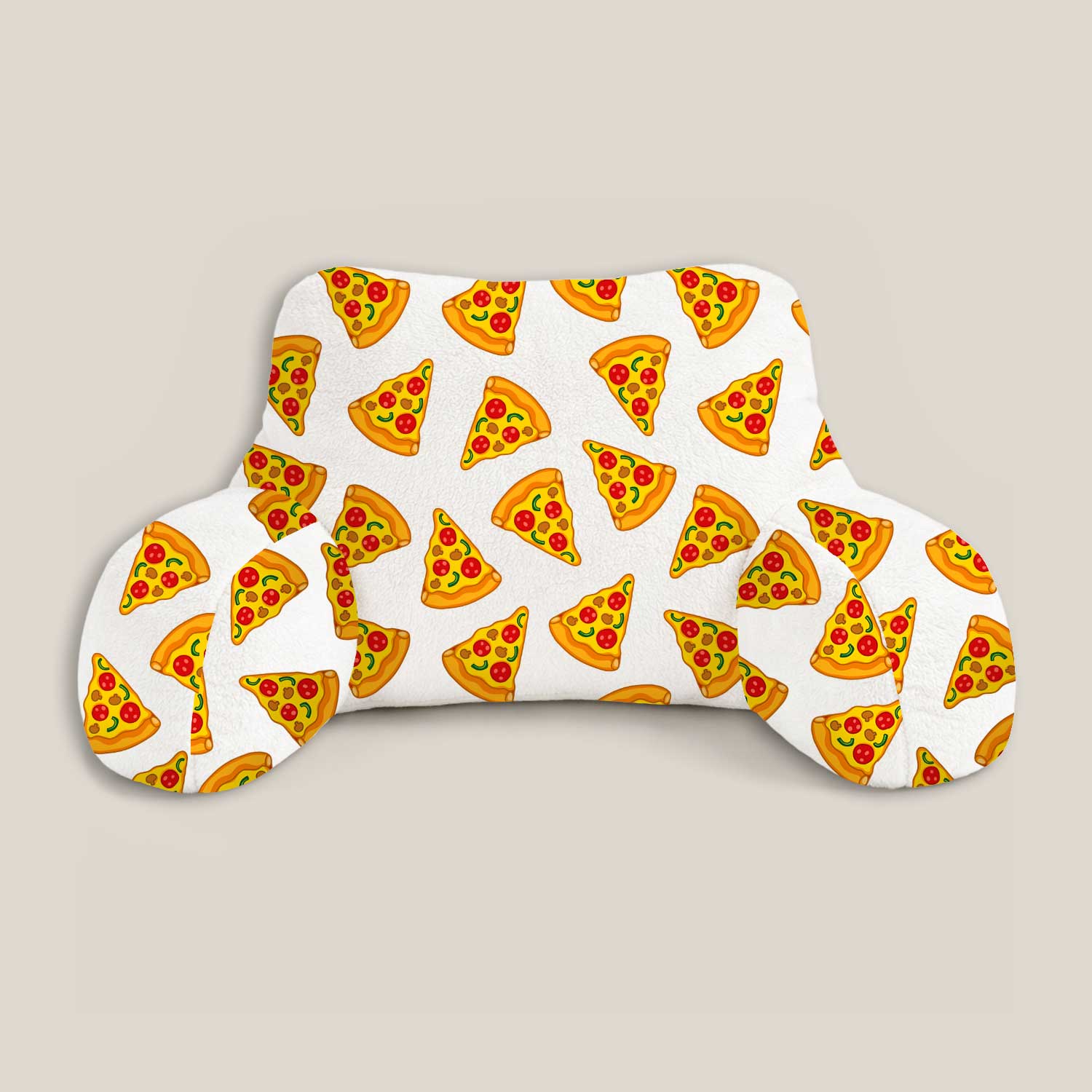 Adult Pizza Print Cuddle Cushion