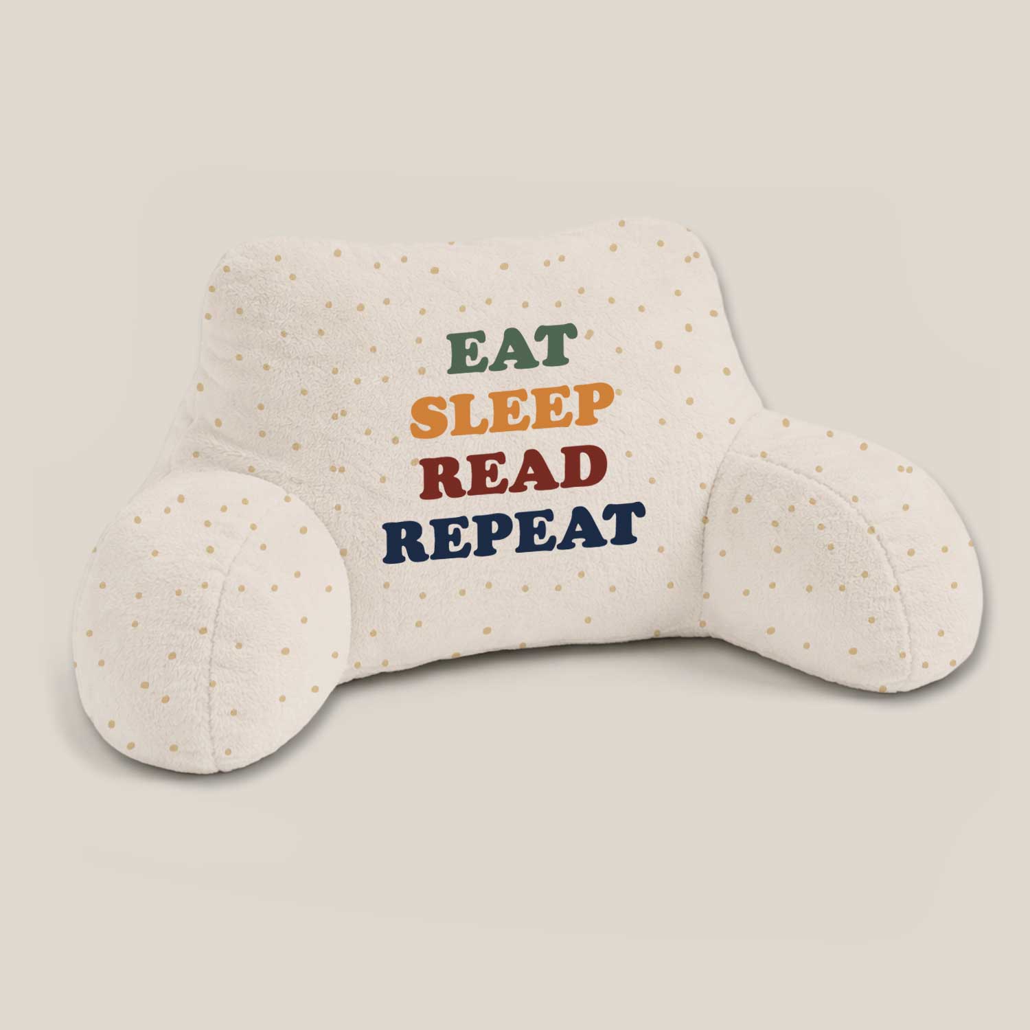 Adult Eat Sleep Read Repeat Print Cuddle Cushion
