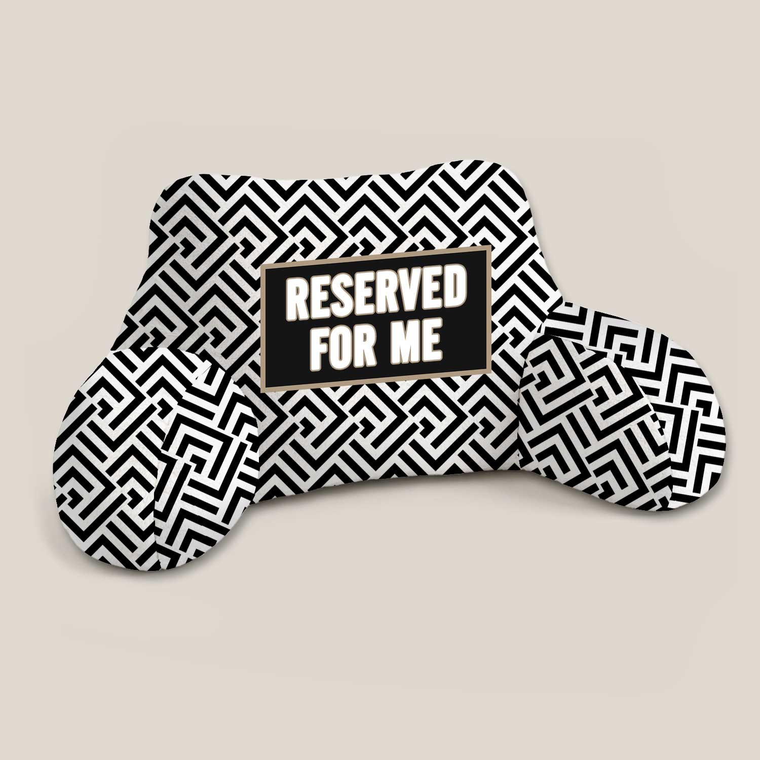 Adult Reserved For Me Print Cuddle Cushion