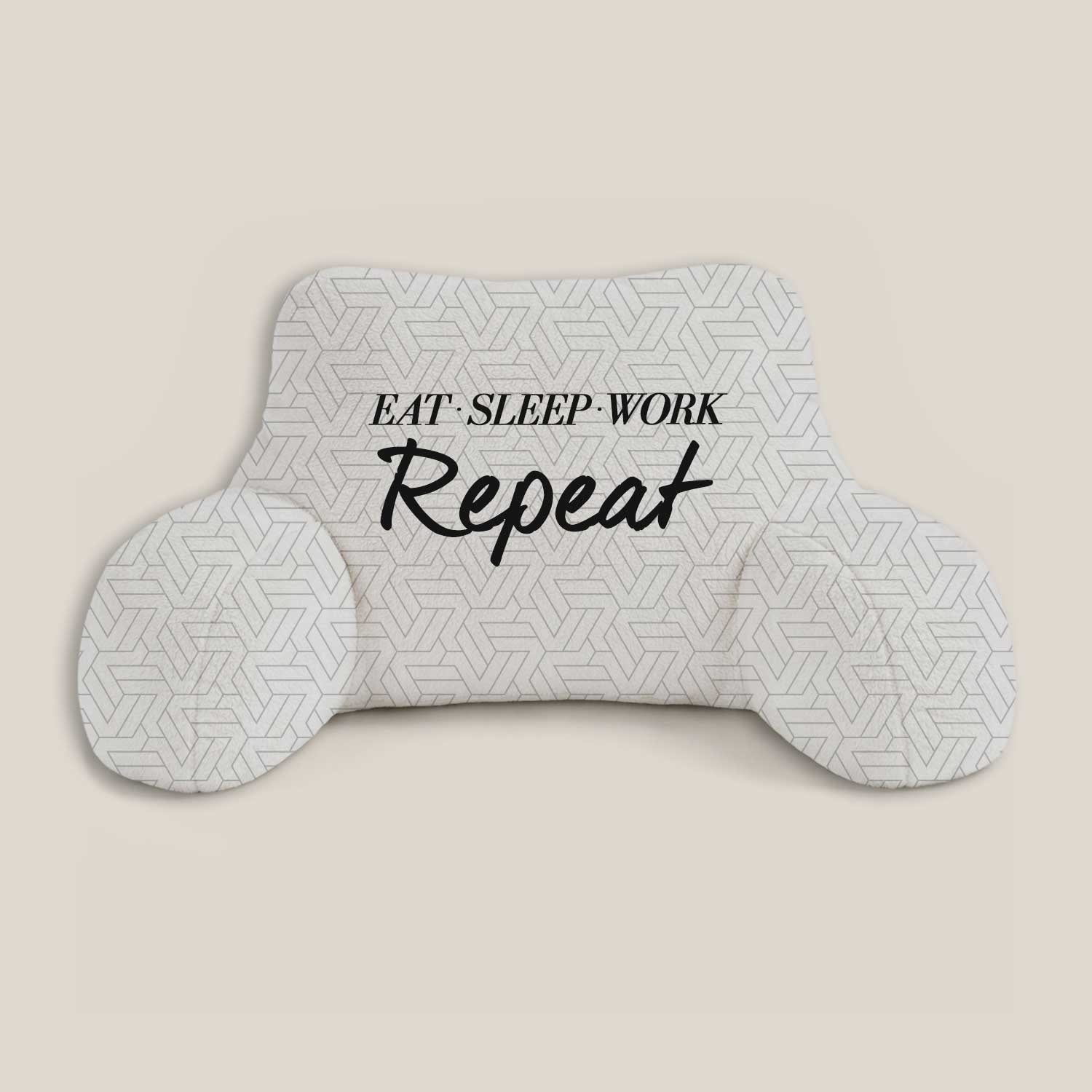 Adult Eat Sleep Work Repeat Print Cuddle Cushion