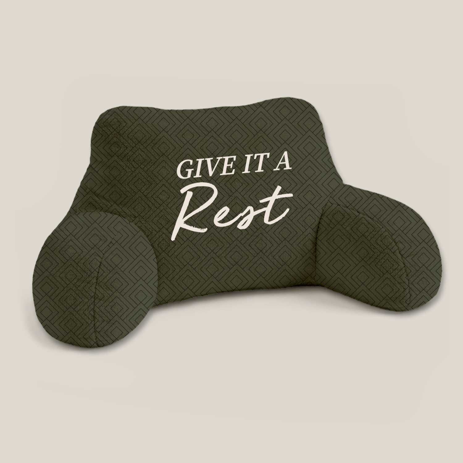 Adult Give it a Rest Print Cuddle Cushion