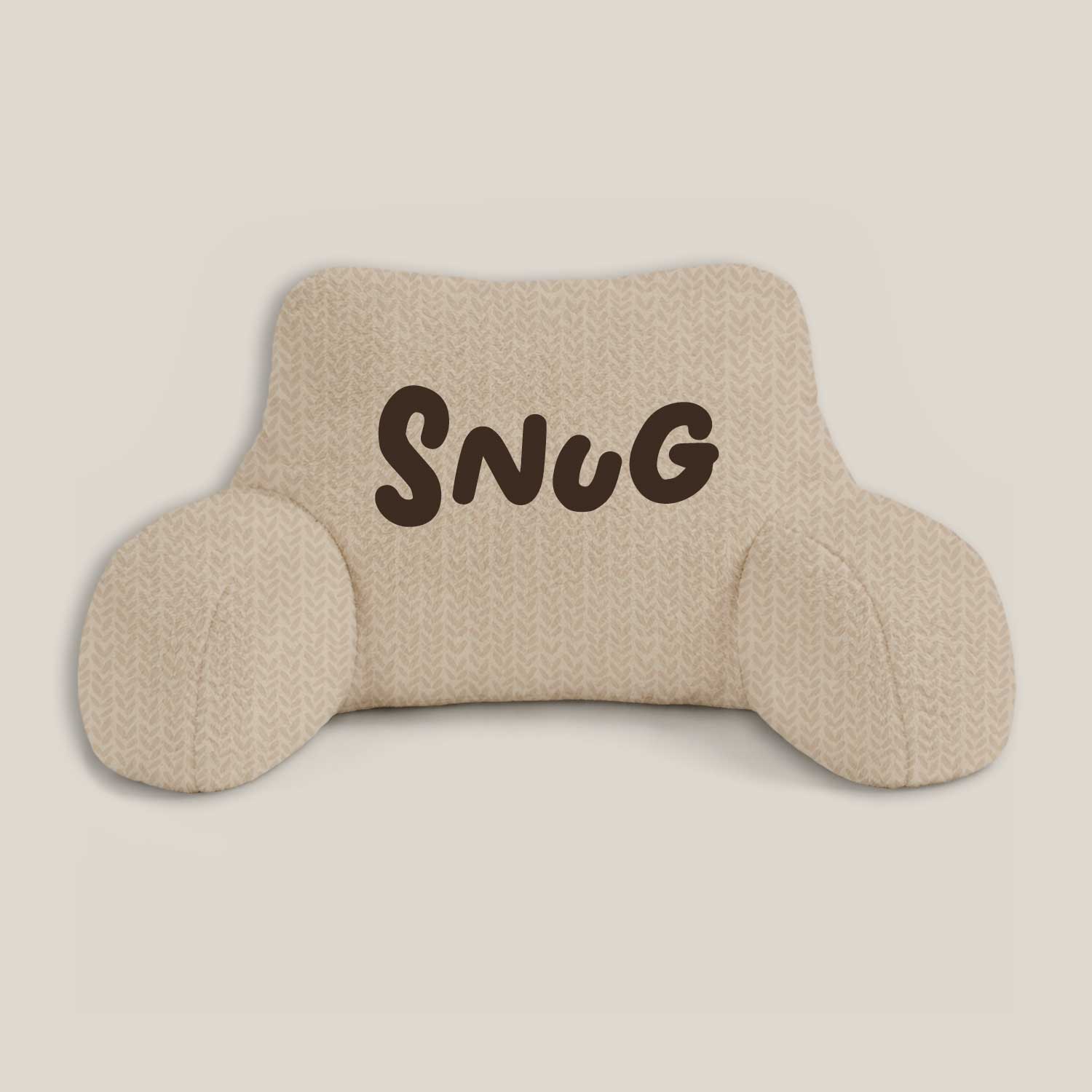 Adult Snug Grain Print Cuddle Cushion